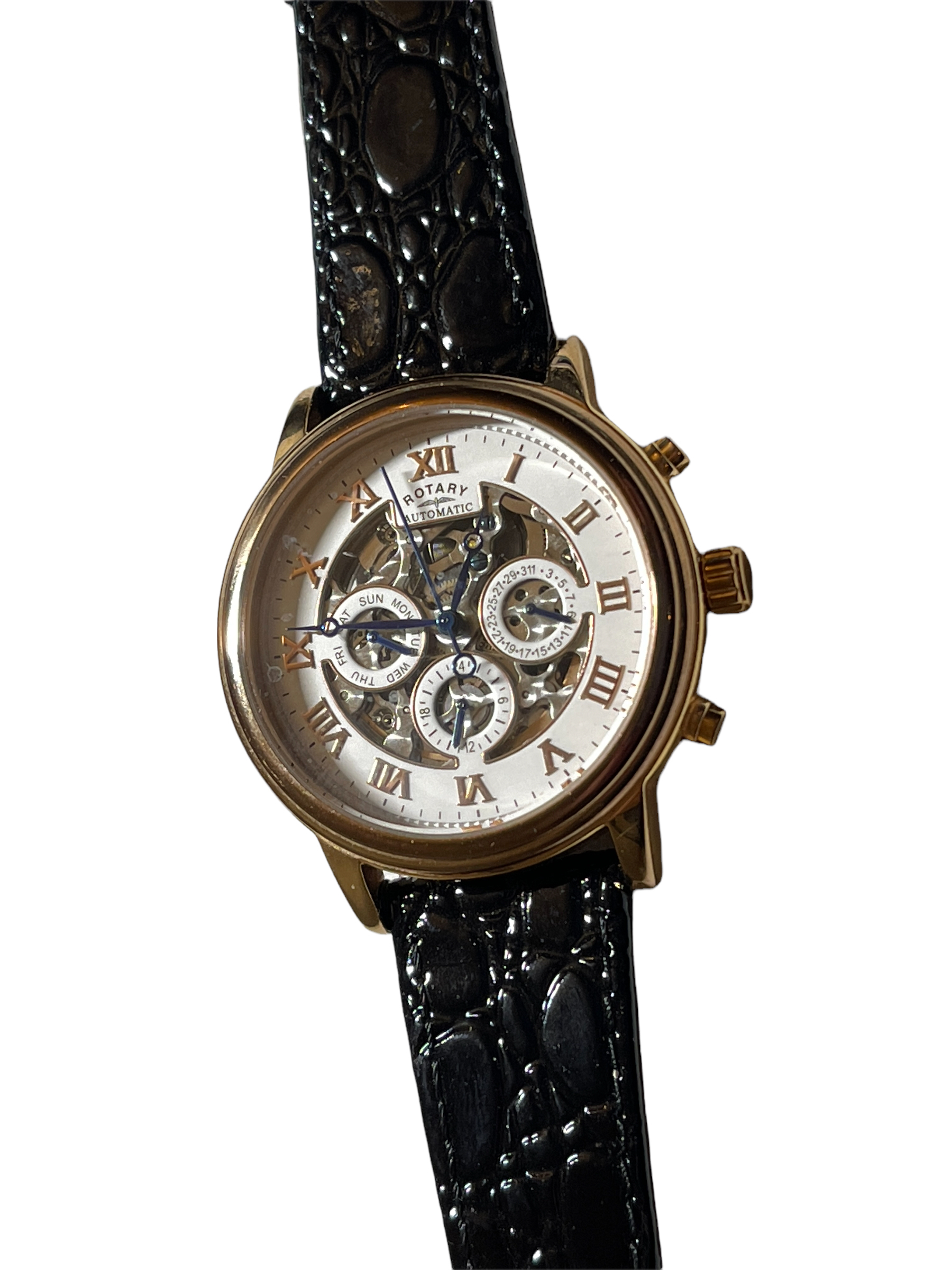 Lost property from our private jet charter mens skeleton automatic watch