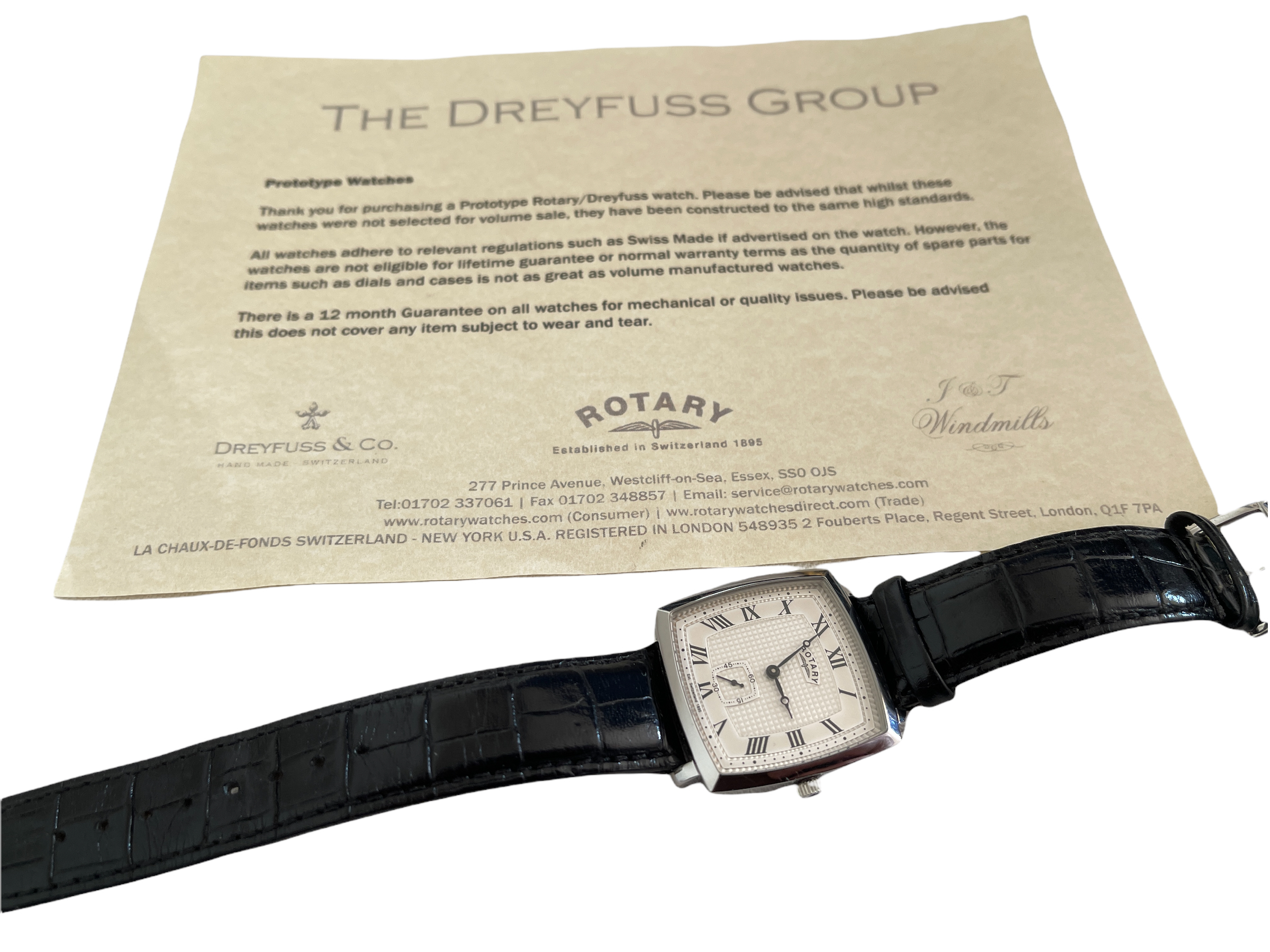 Prototype Rotary Mens Watch Quart Working