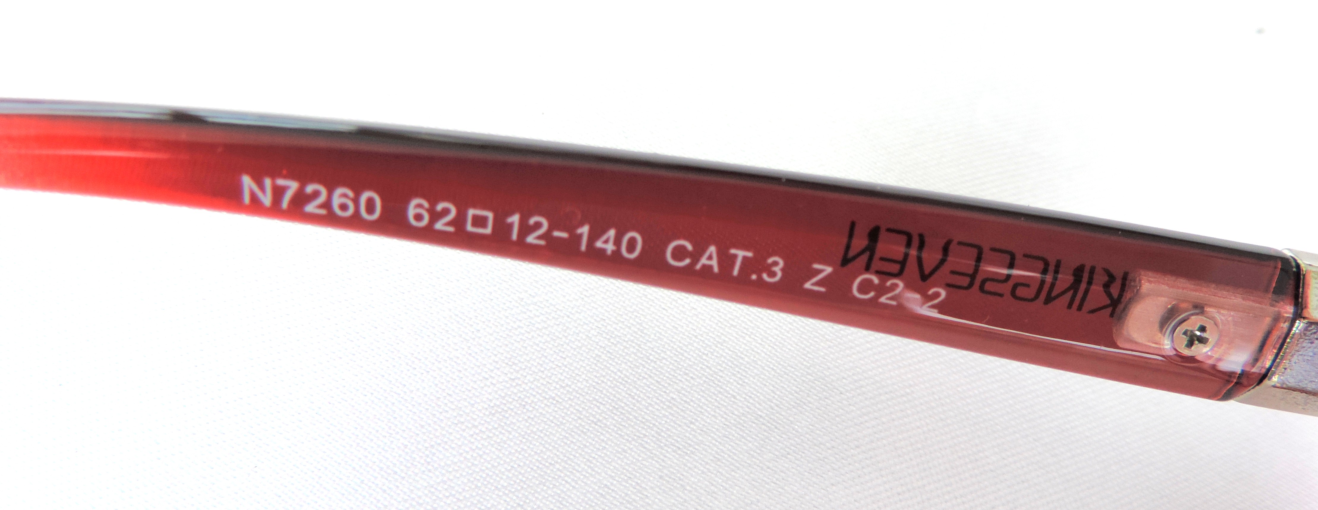 Italian Designer Sunglasses Red Frame Gray Gradient Lens - New Boxed
