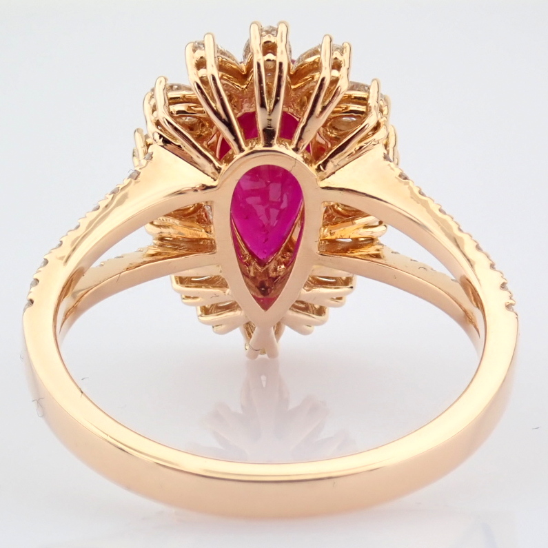 Natural Diamond 18K Rose/Pink Gold Ring