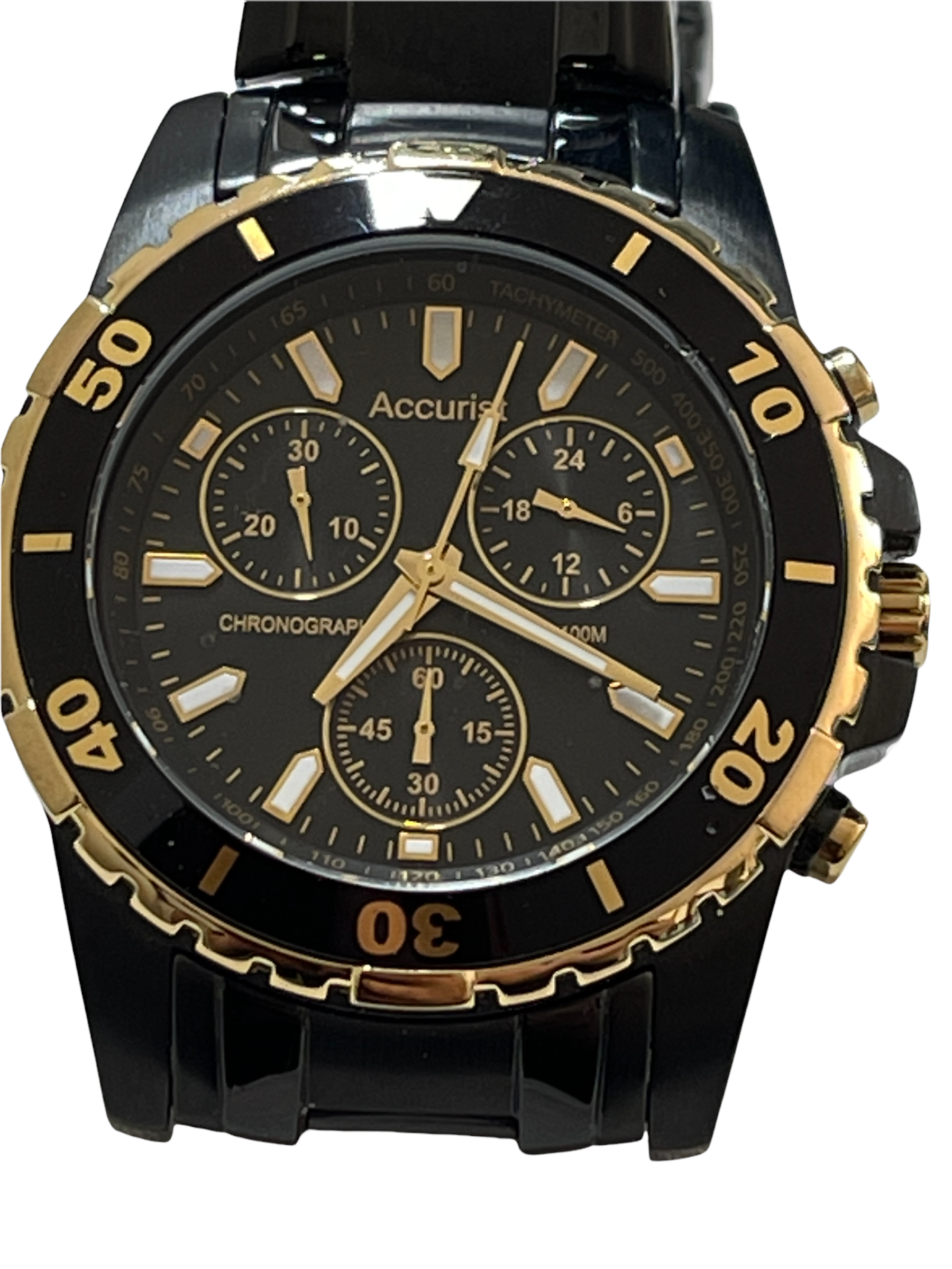 Accurist Chrono Mens Watch, Working Not Fully Tested, Surplus Stock from our Private Jet Charter