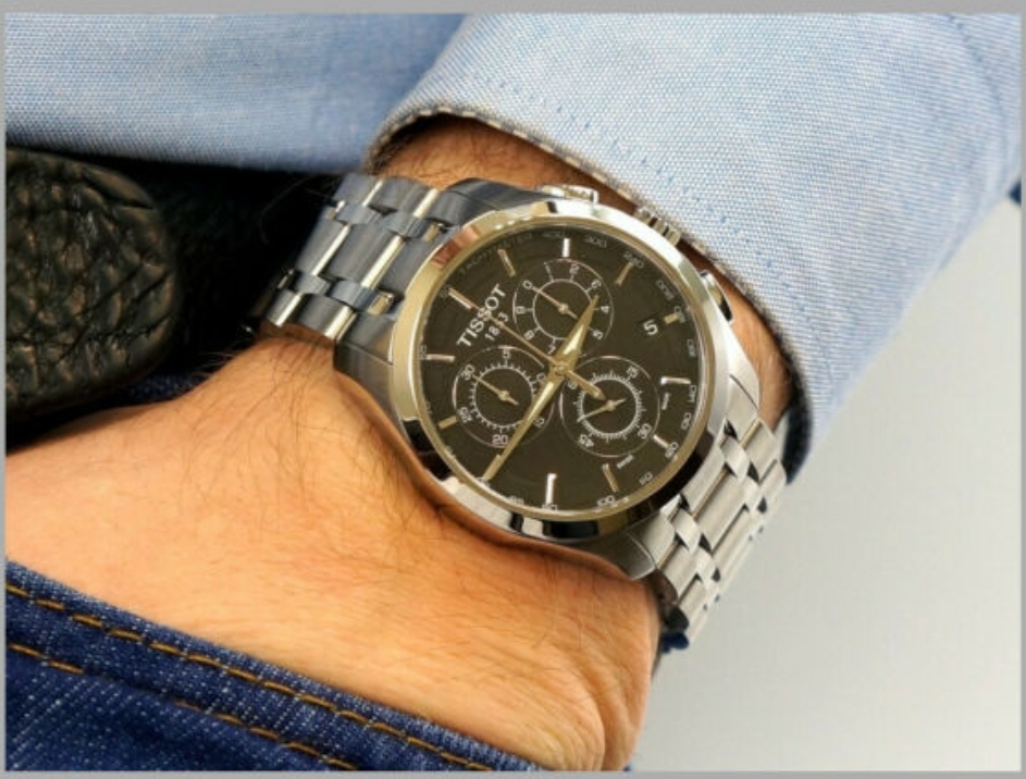 TISSOT T035.617.11.051.00 Men's Couturier Quartz Chronograph Watch