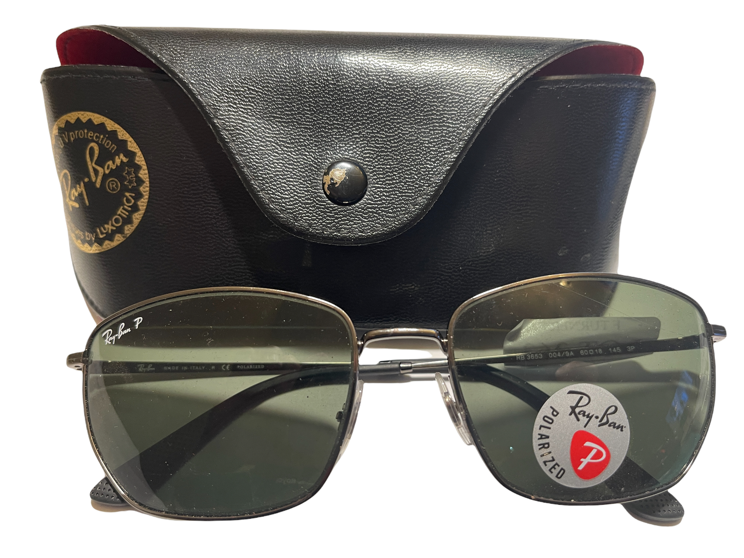 Ex-demo from our private jet charter. Ray-Ban Sunglasses RB3653 In Original Case