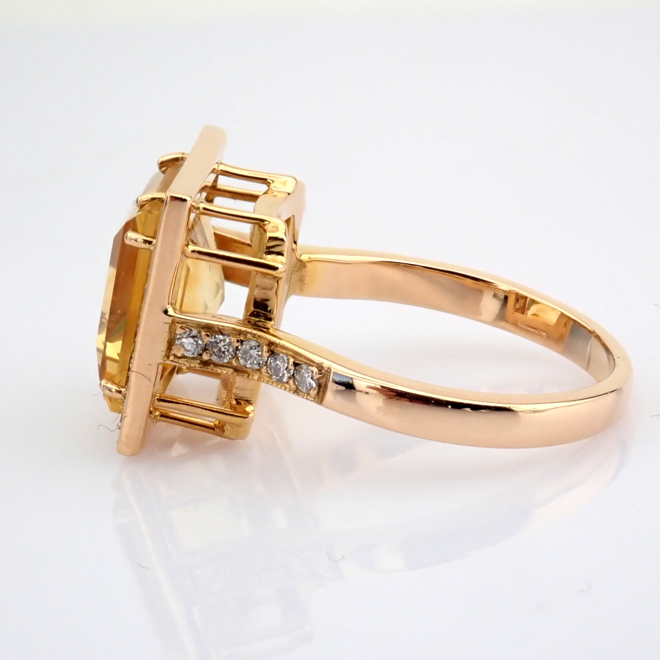 Natural Diamond 18K Rose/Pink Gold Ring