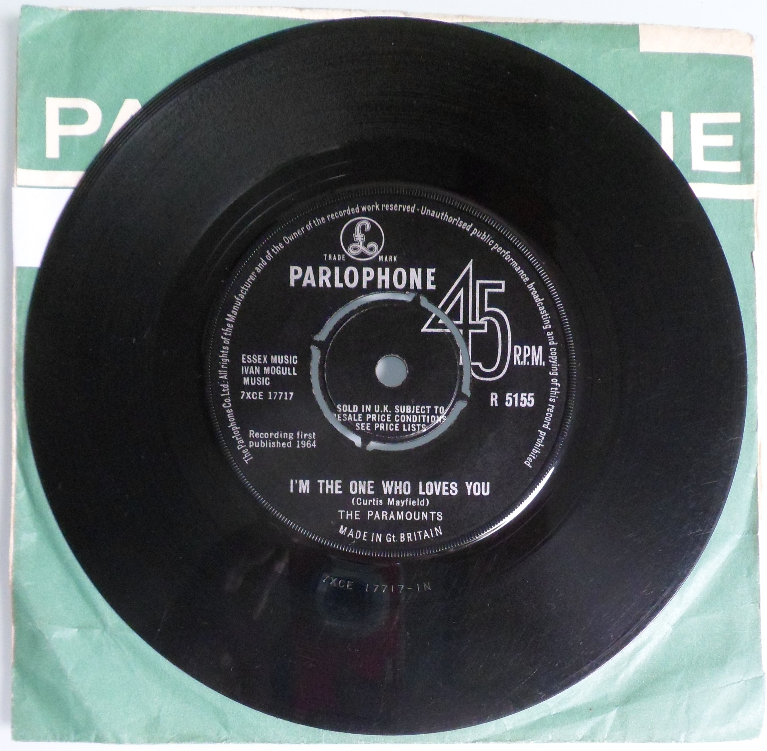 A very rare - The Paramounts - Im the one who love you - Parlophone R5155 - UK 1964