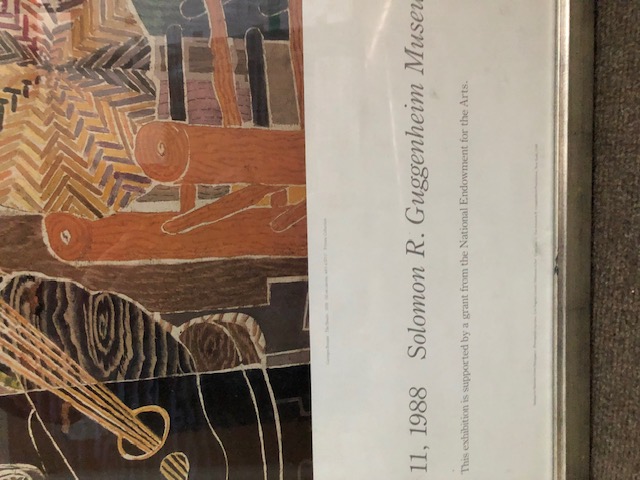 Georges Braque Exhibition Poster. Guggenheim New York 1988.