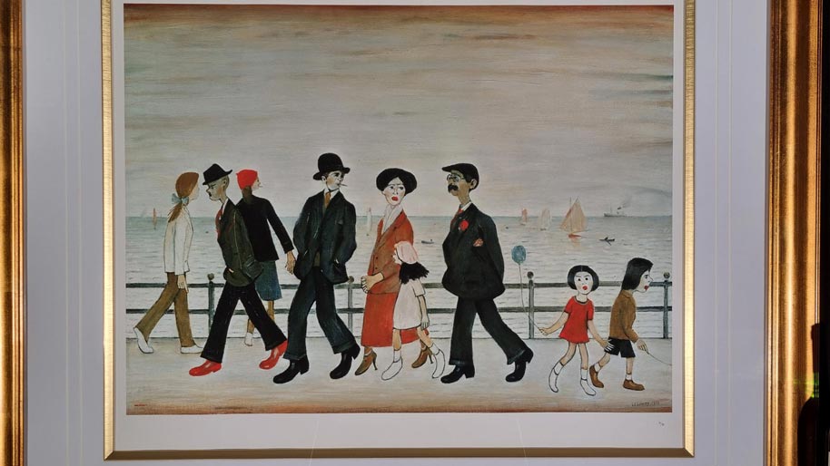 Limited Edition L.S. Lowry "On The Promenade"