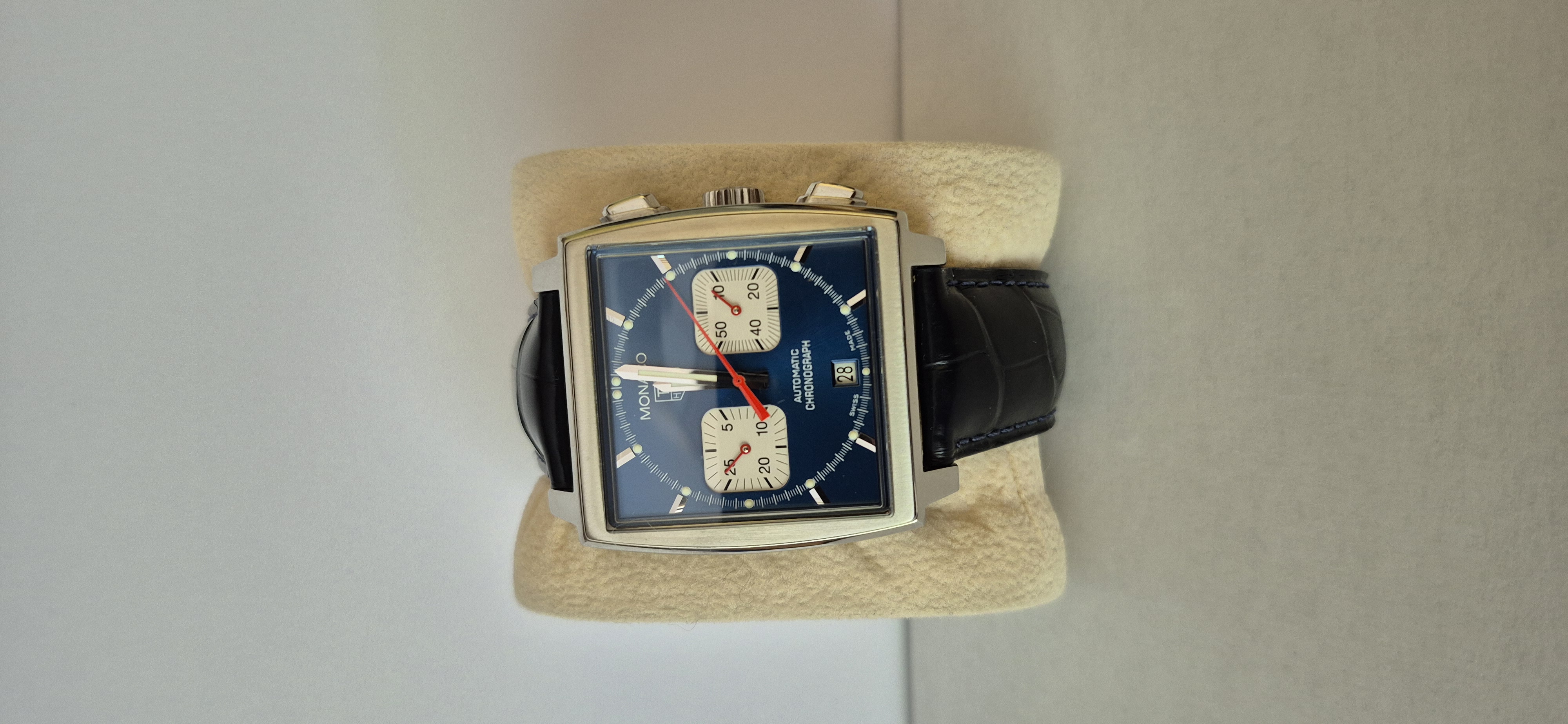 TAG Heuer Monaco Chronograph CW2113.BA0780 Steve McQueen Men's Watch Blue Dial