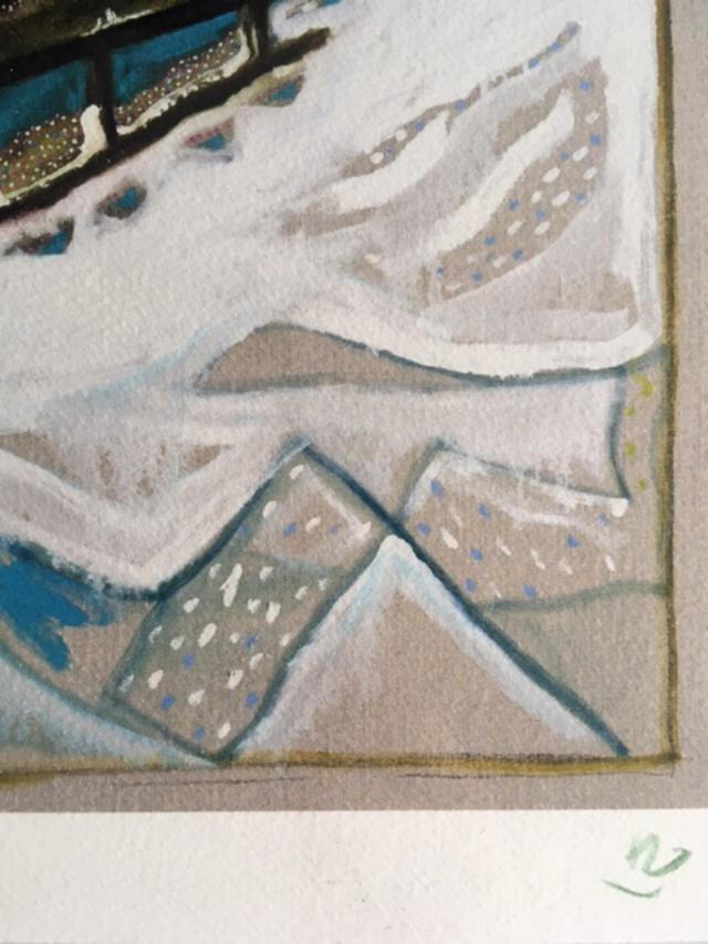 Billy Childish(b1959)'Dog Sleigh' Signed, Editioned, Pigment Print, Framed, 2013