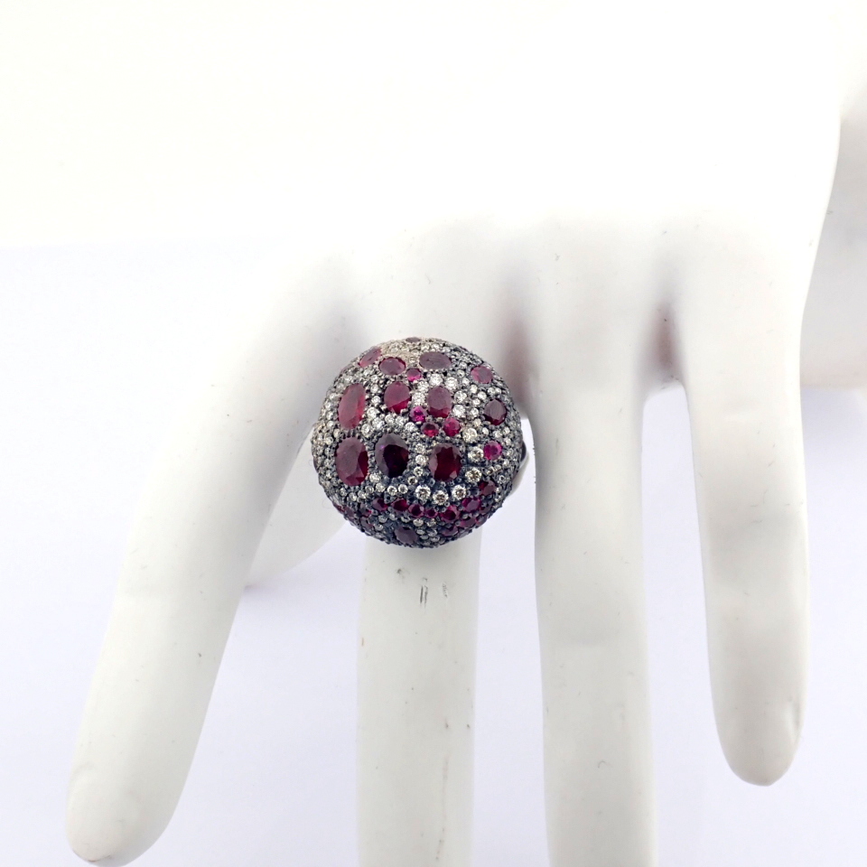 Natural Diamond 8K Rose/Pink Gold Ring
