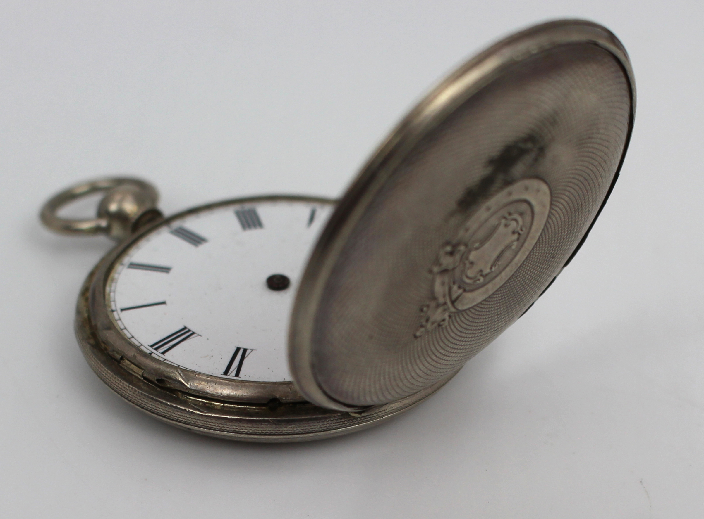 Antique Silver Pocket Watch – Key-Wind Open Face Case