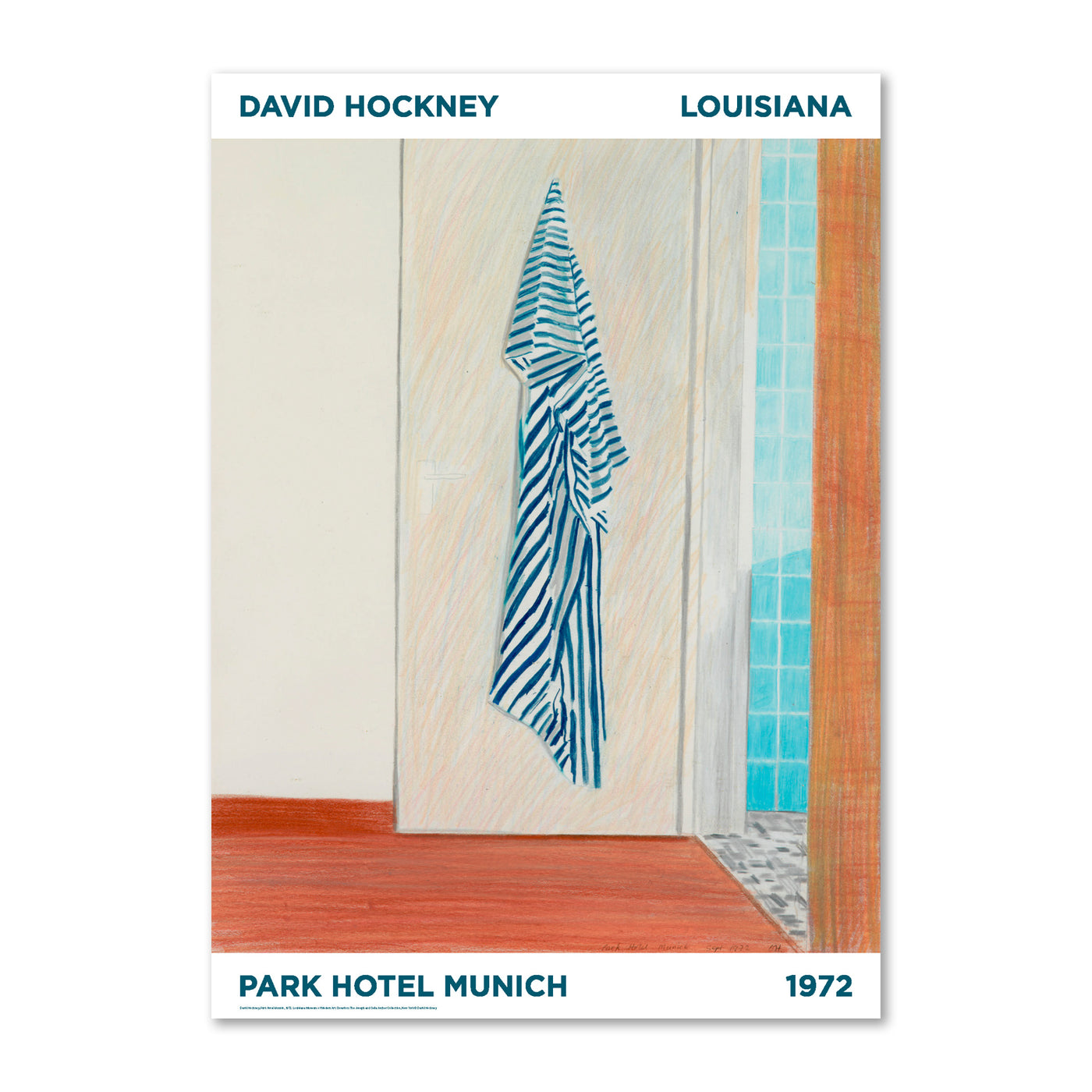David Hockney 'Park Hotel, Munich' (1972). Exhibition Poster