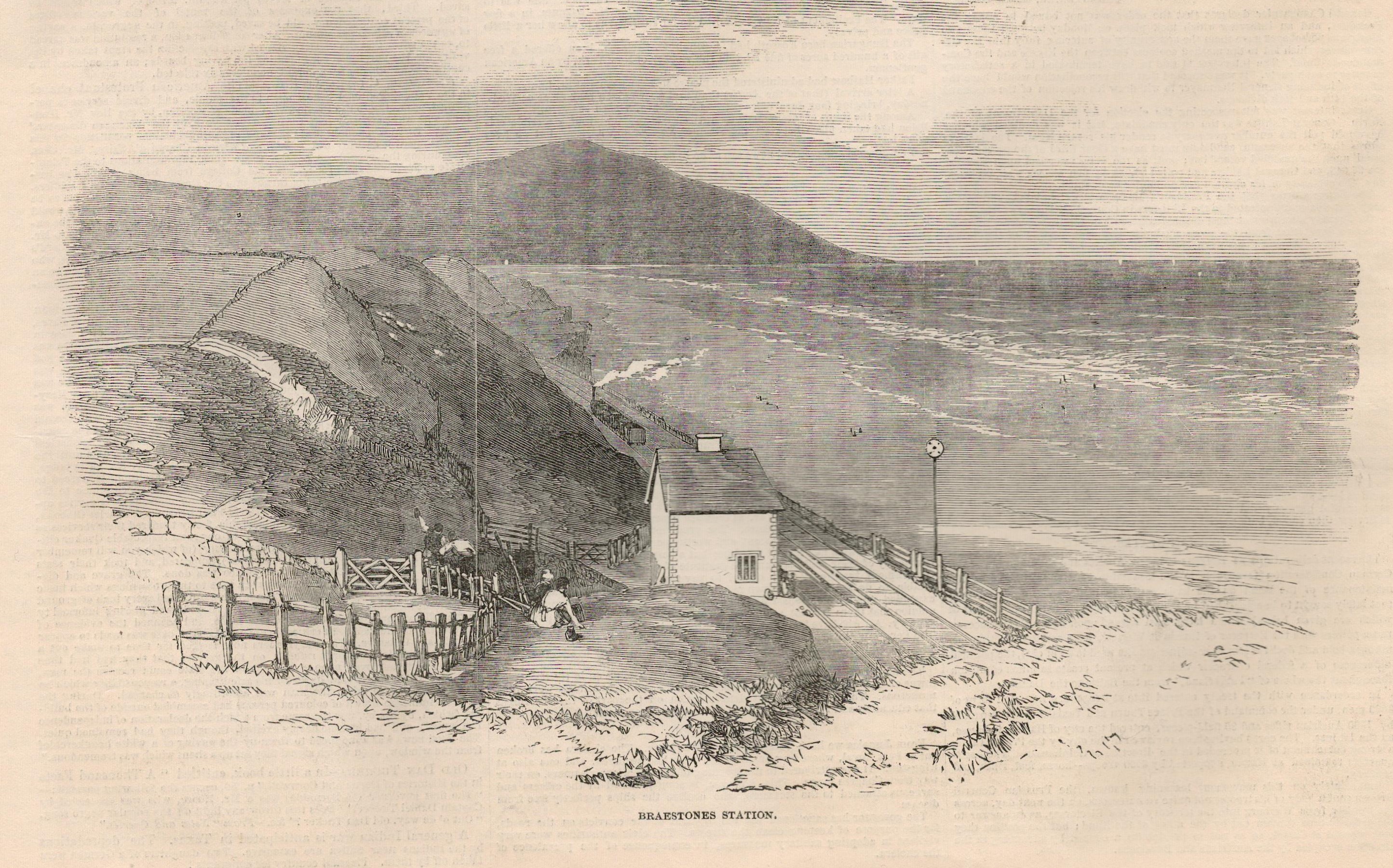 Opening Whitehaven & Furnace Railway Junction 1847Antique Complete Edition The Illustrated News
