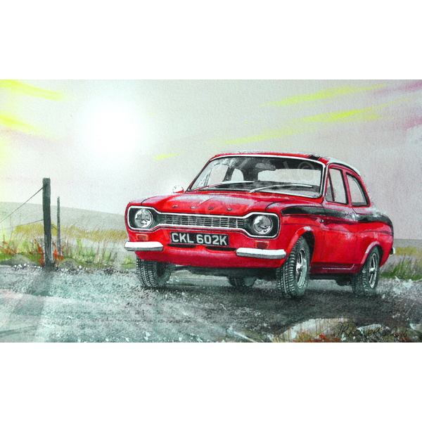 Ford Escort Mk 1 Metal SignClassic 1960/1970s Ford Car Approx Size 16" x 12" (Inches) 400 x 300 (