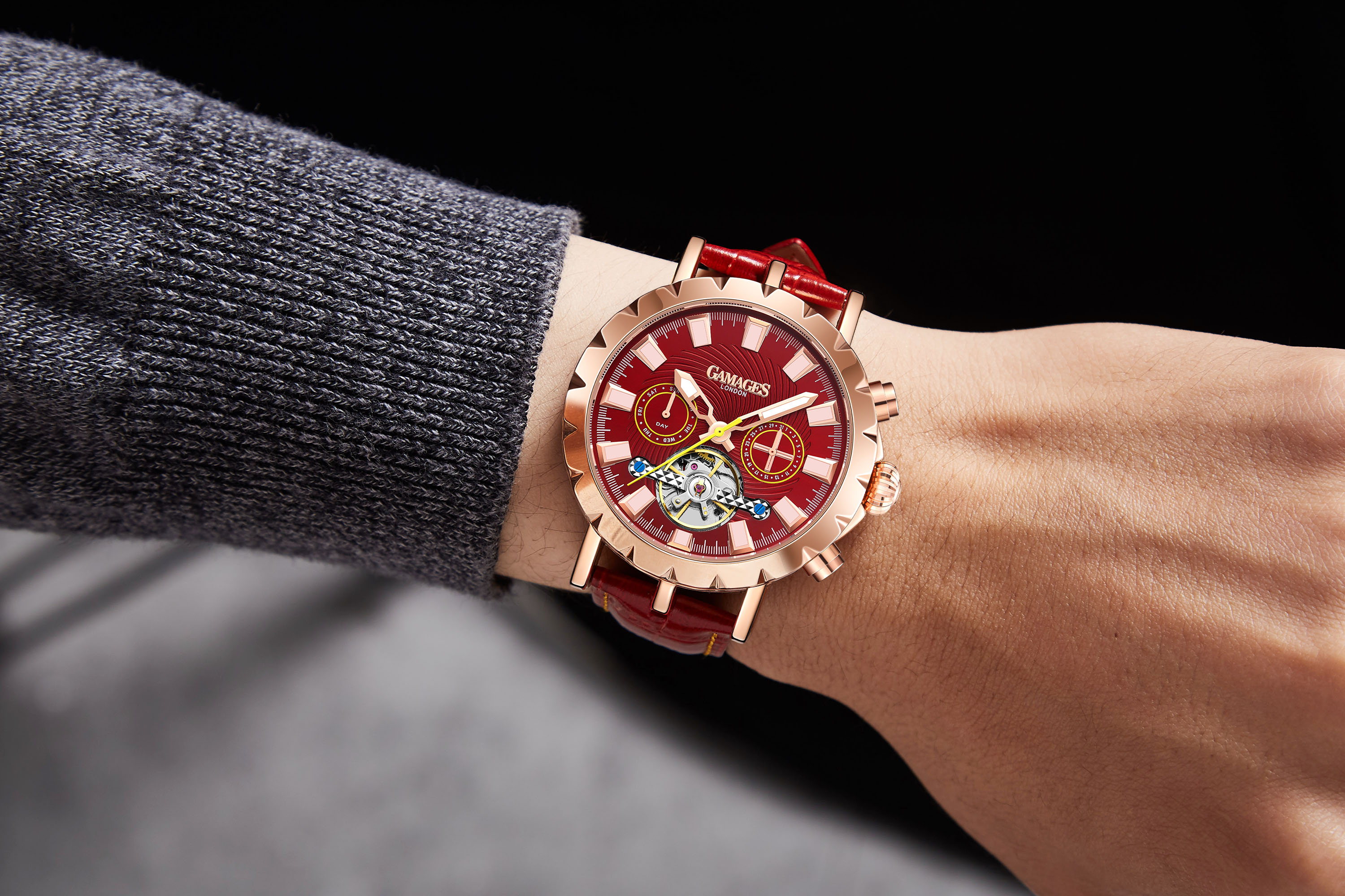 Ltd Edition Hand Assembled GAMAGES Exhibition Racer Automatic Rose. 5 Year Warranty & Free Delivery