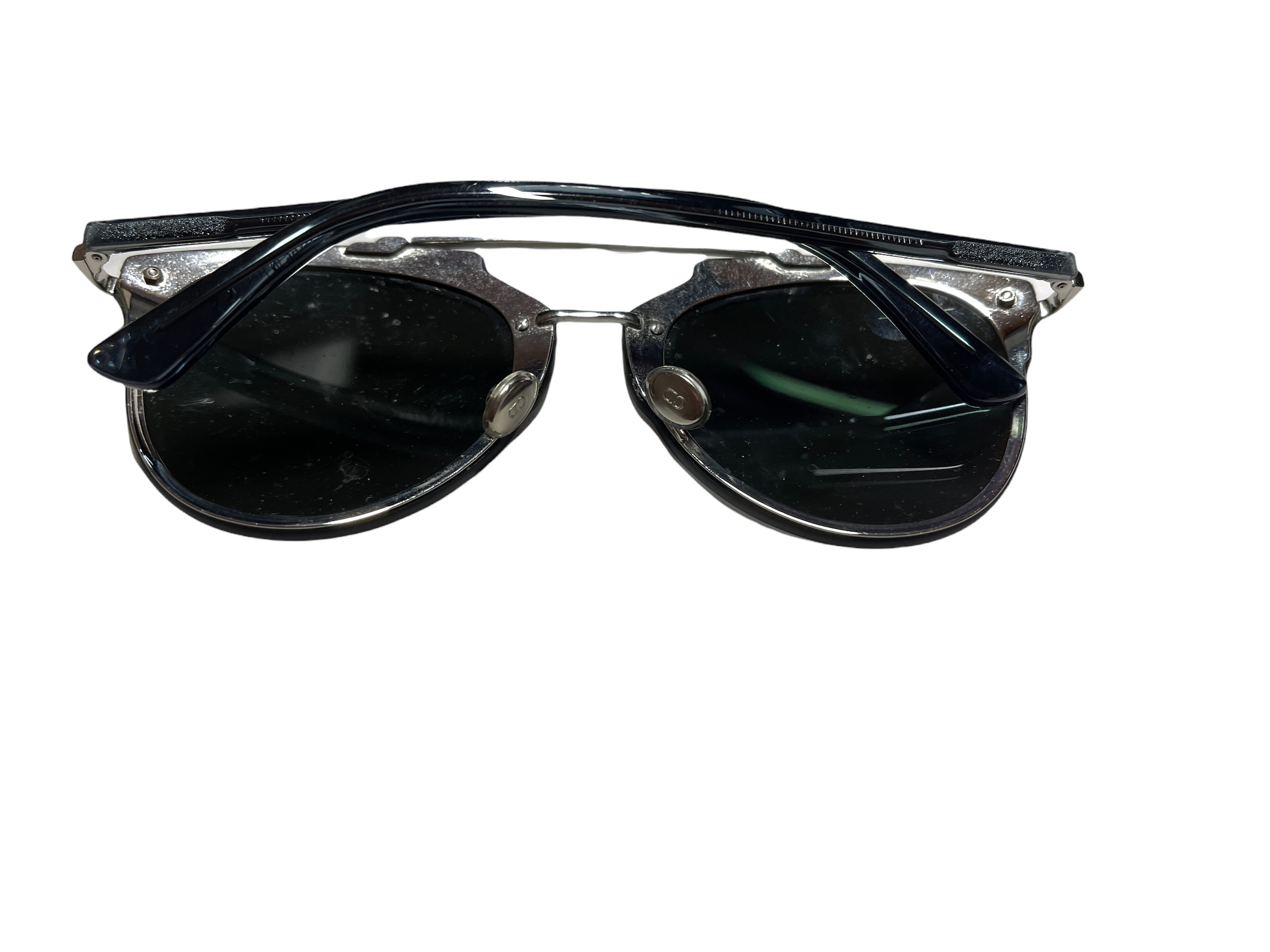 Pair of Christian Dior Mirrored Sunglasses With Case/Outer Box/Papers and Cleaning Cloth.