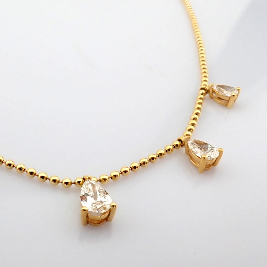 Pear Cut Lab-Grown Diamond Necklace - 3.31 Total Carat (MDI Certified)