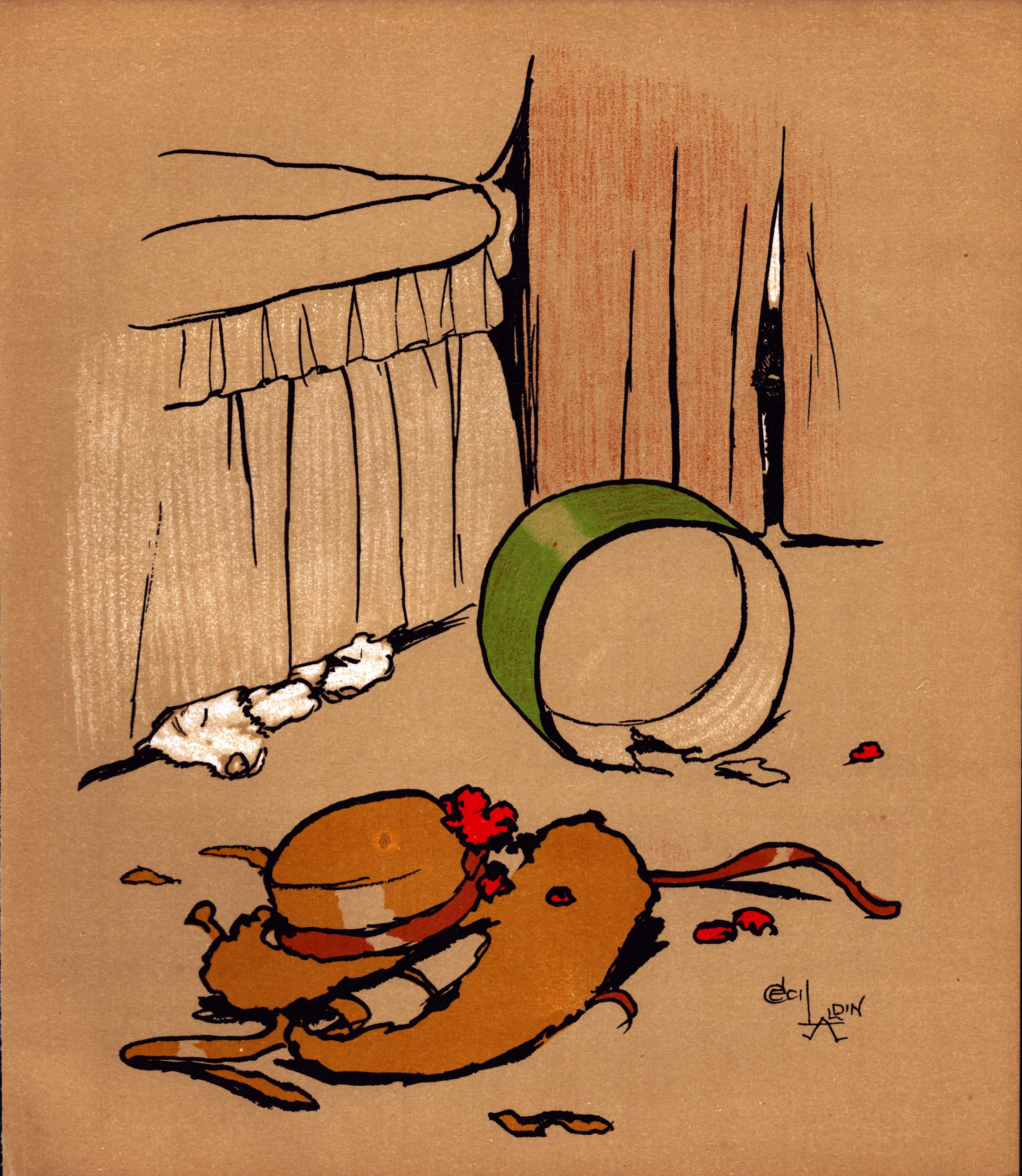 Cecil Aldin  “Rough & Tumble” Scotch Terriers Antique Colour Illustration-4.
