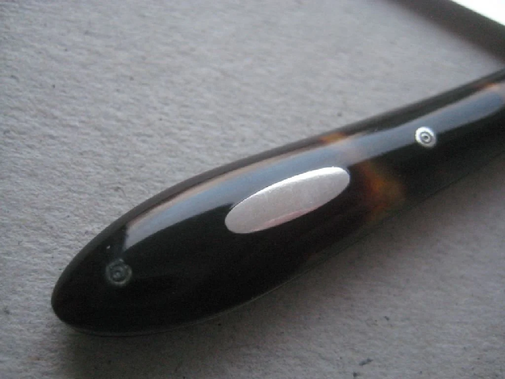 Rare French Silver Bladed Folding Fruit Knife