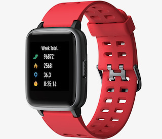 Brand New Unisex Fitness Tracker Watch Id205 Red Strap About This Item 1.3-Inch LCD Colour