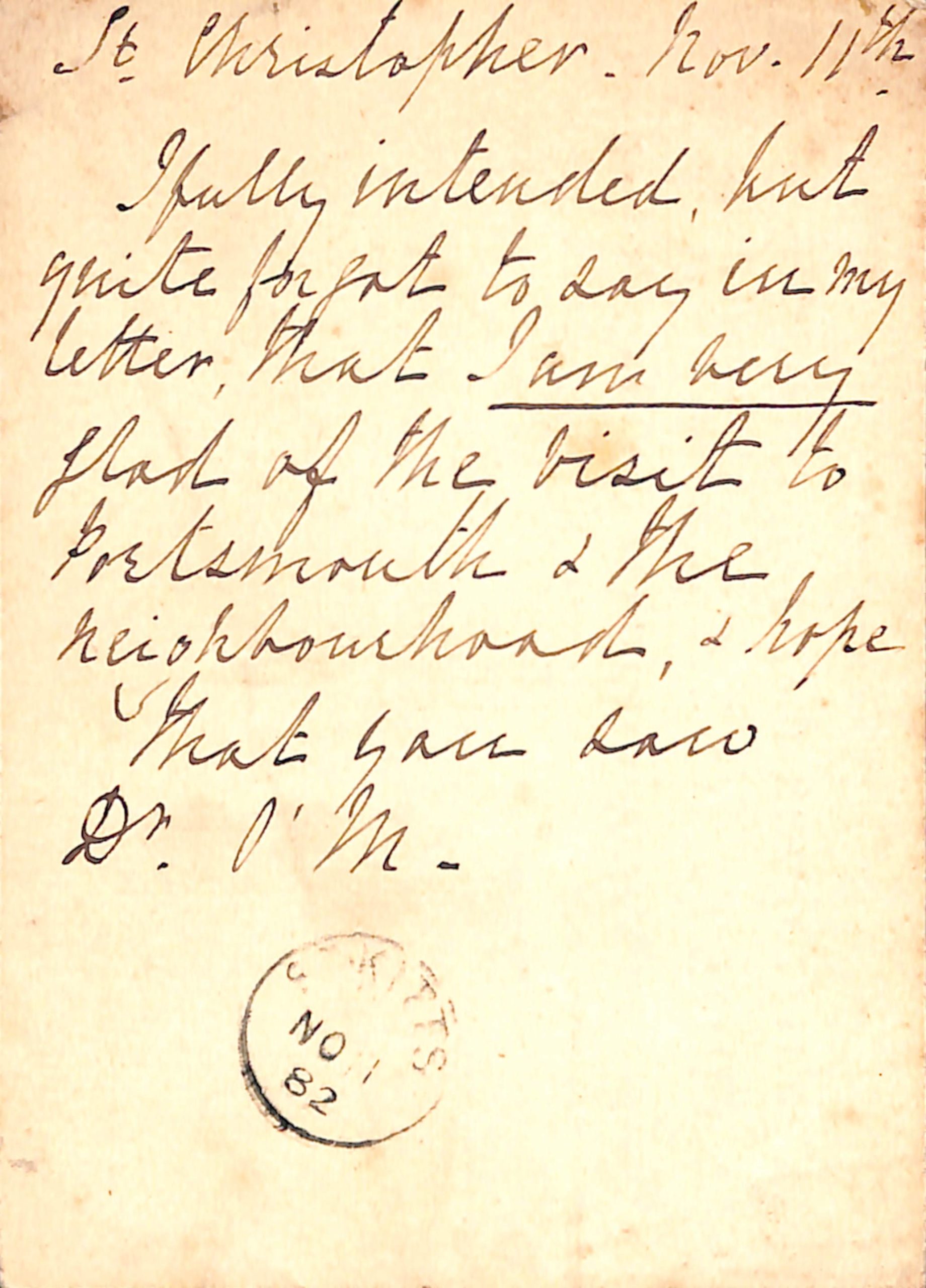 Saint Kitts 1882