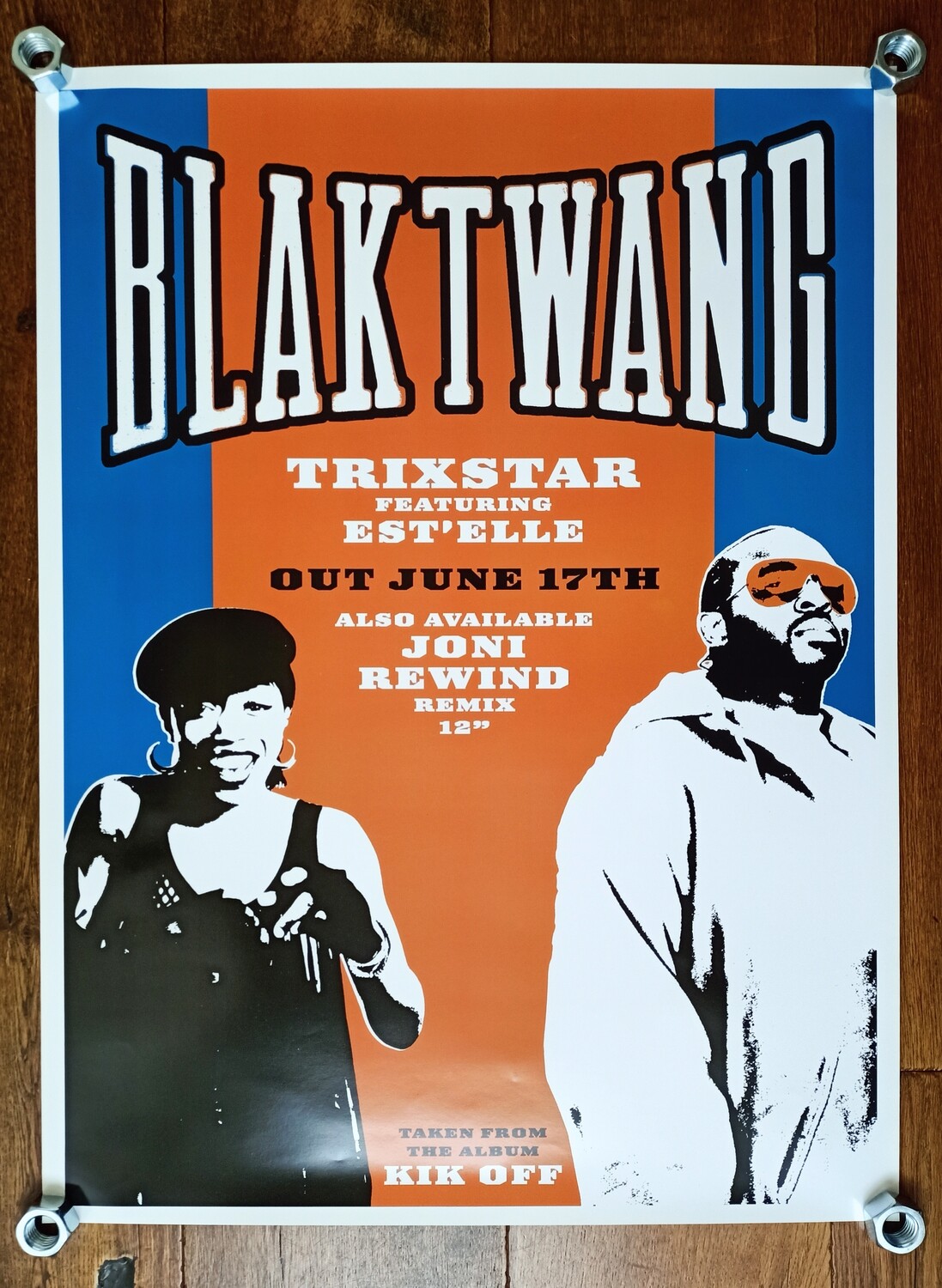 Banksy 'Blak Twang 2002' Rare Unused Promotional Poster. (#0318