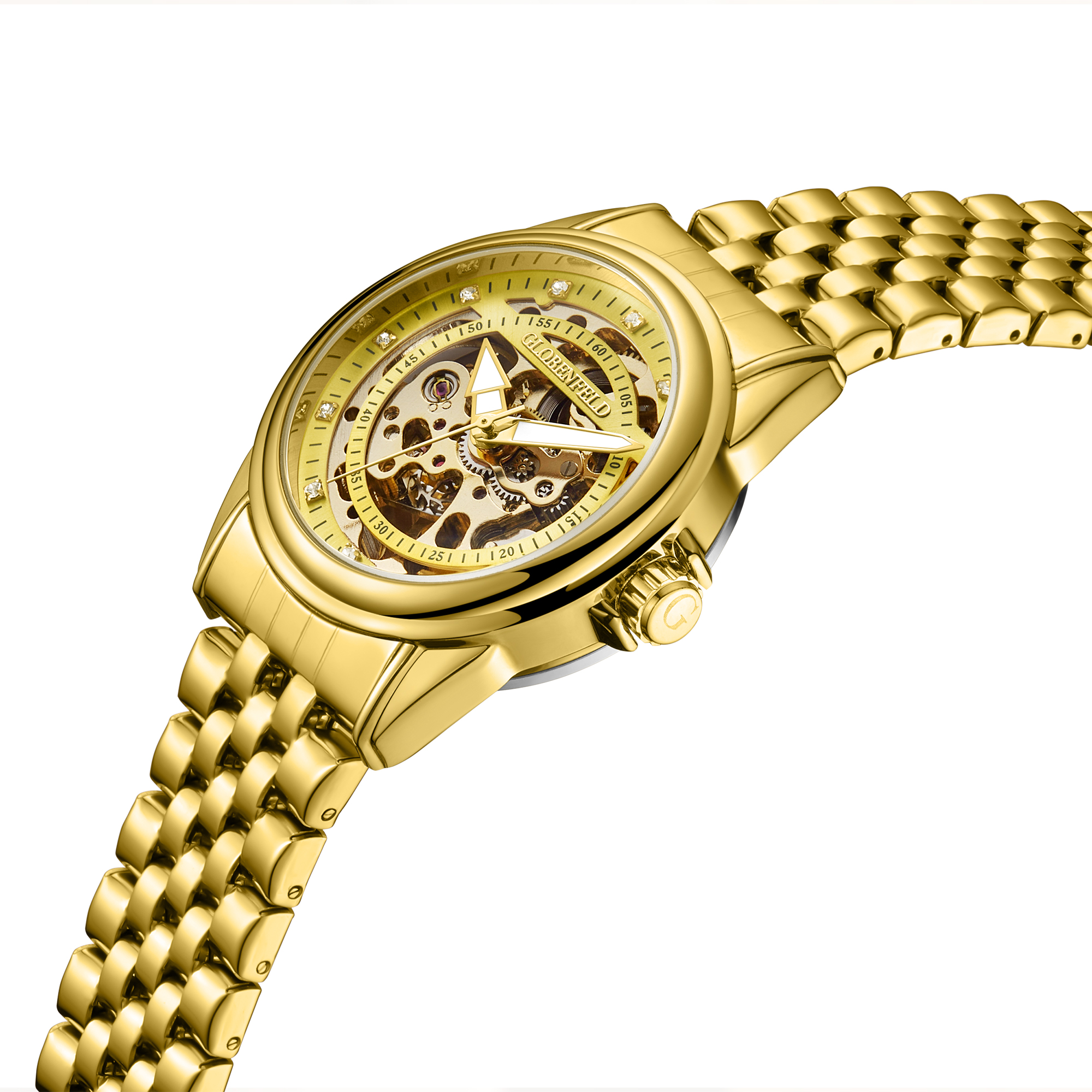 Hand Assembled Globenfeld Limited Edition Framework Automatic Gold - Free Delivery & 5 Year Warranty