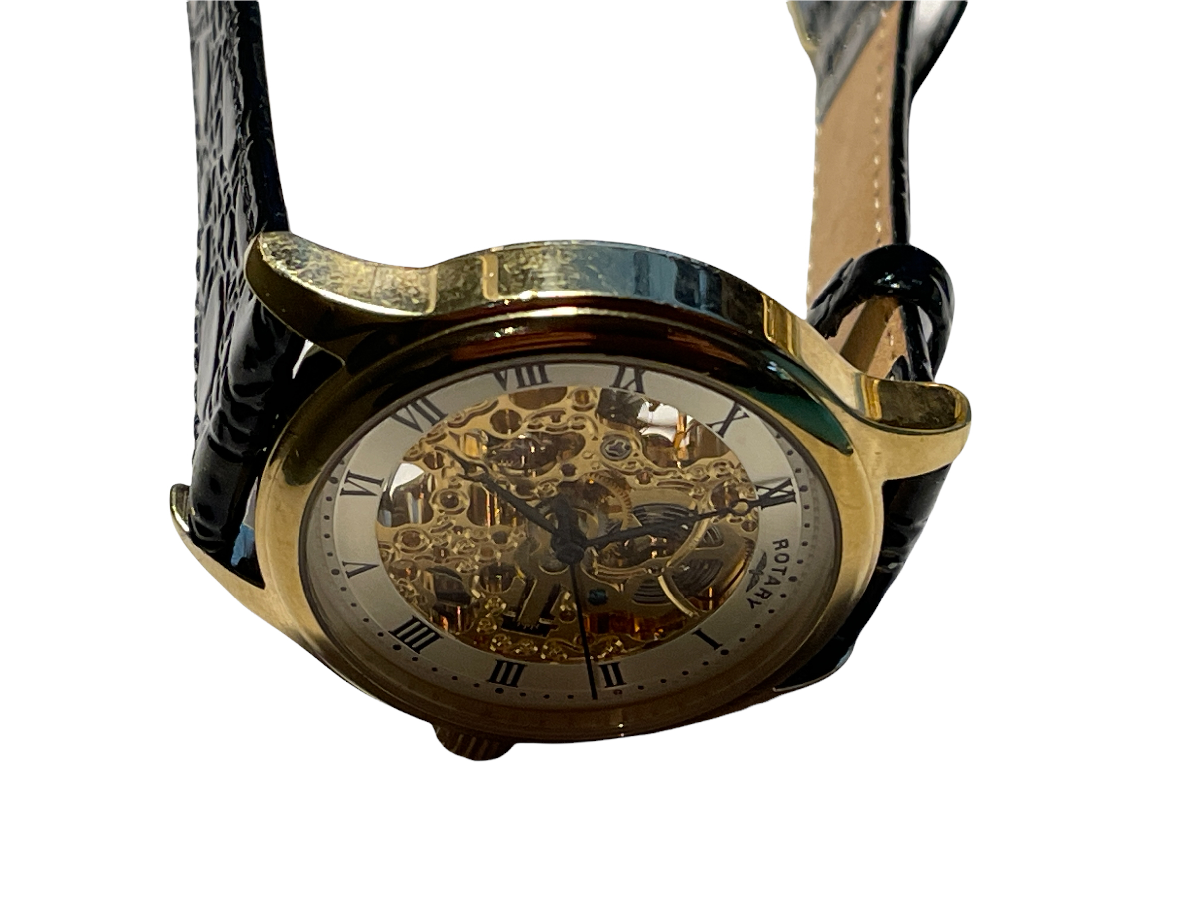 Gents Automatic Skeleton Mens Watch Rotary