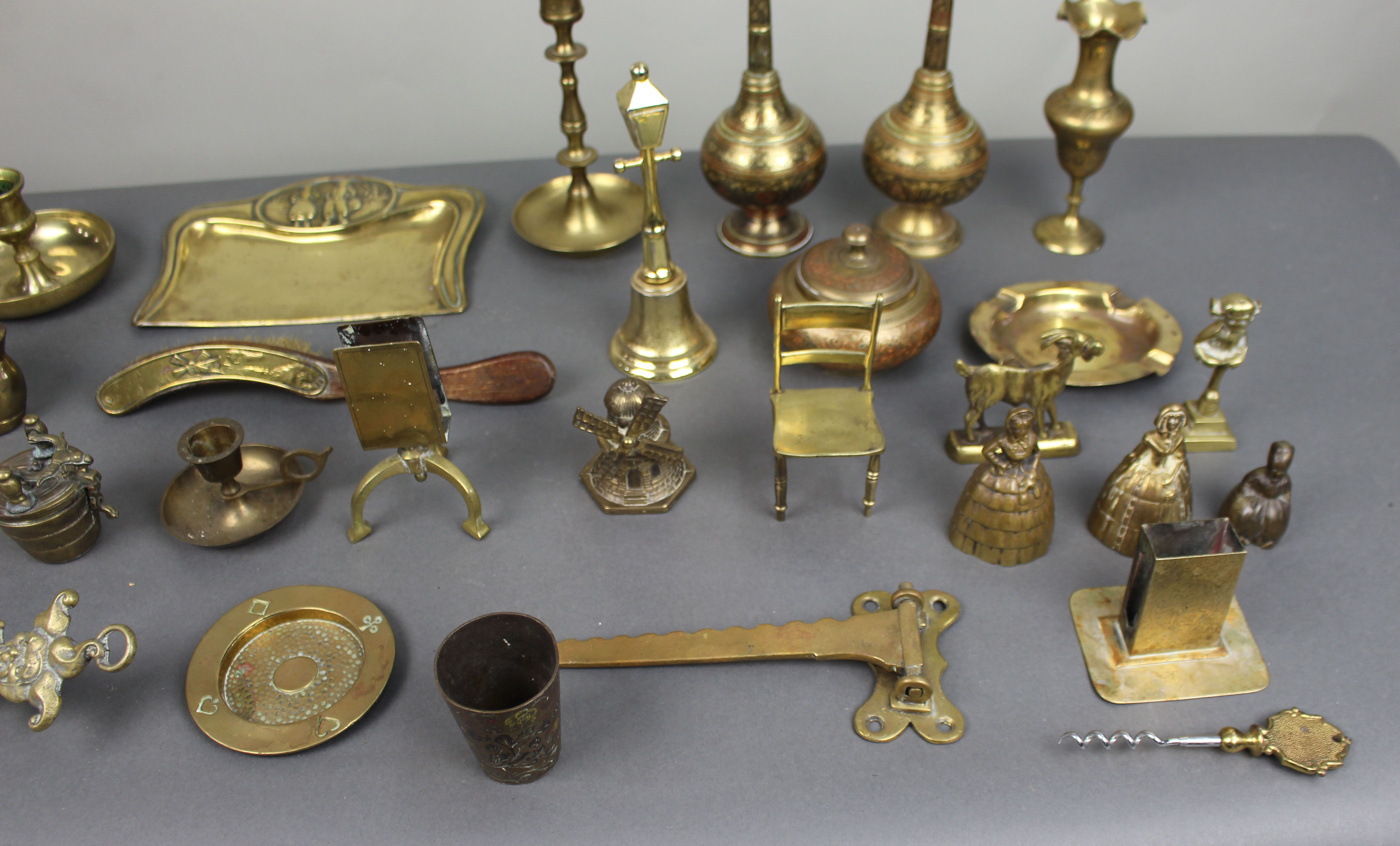 Collection of Antique & Vintage Brassware
