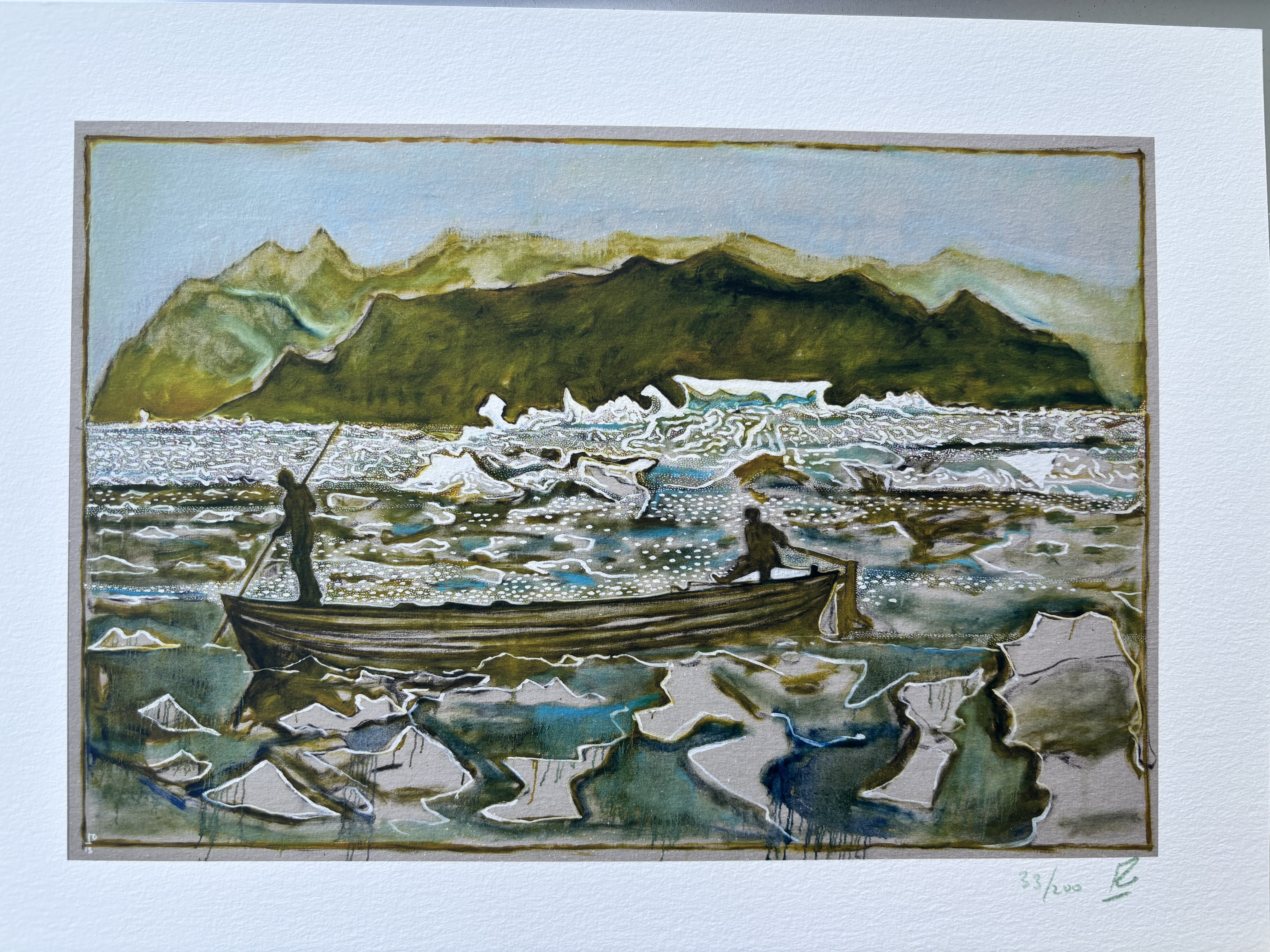 Billy Childish Hand Signed Limited Edition Free Post UK The Green Landscape
