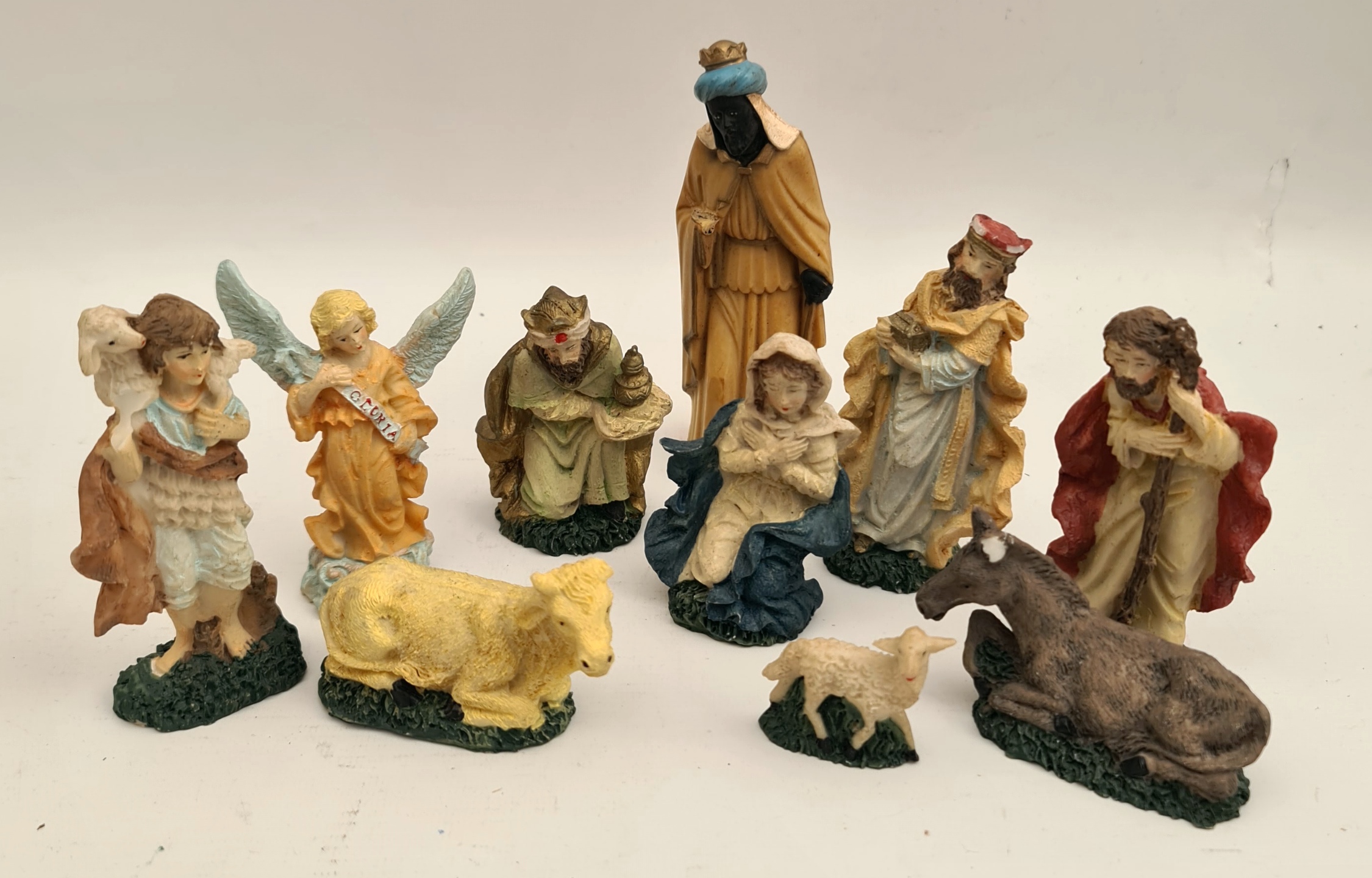 Vintage Christmas Nativity Figures Some A/F