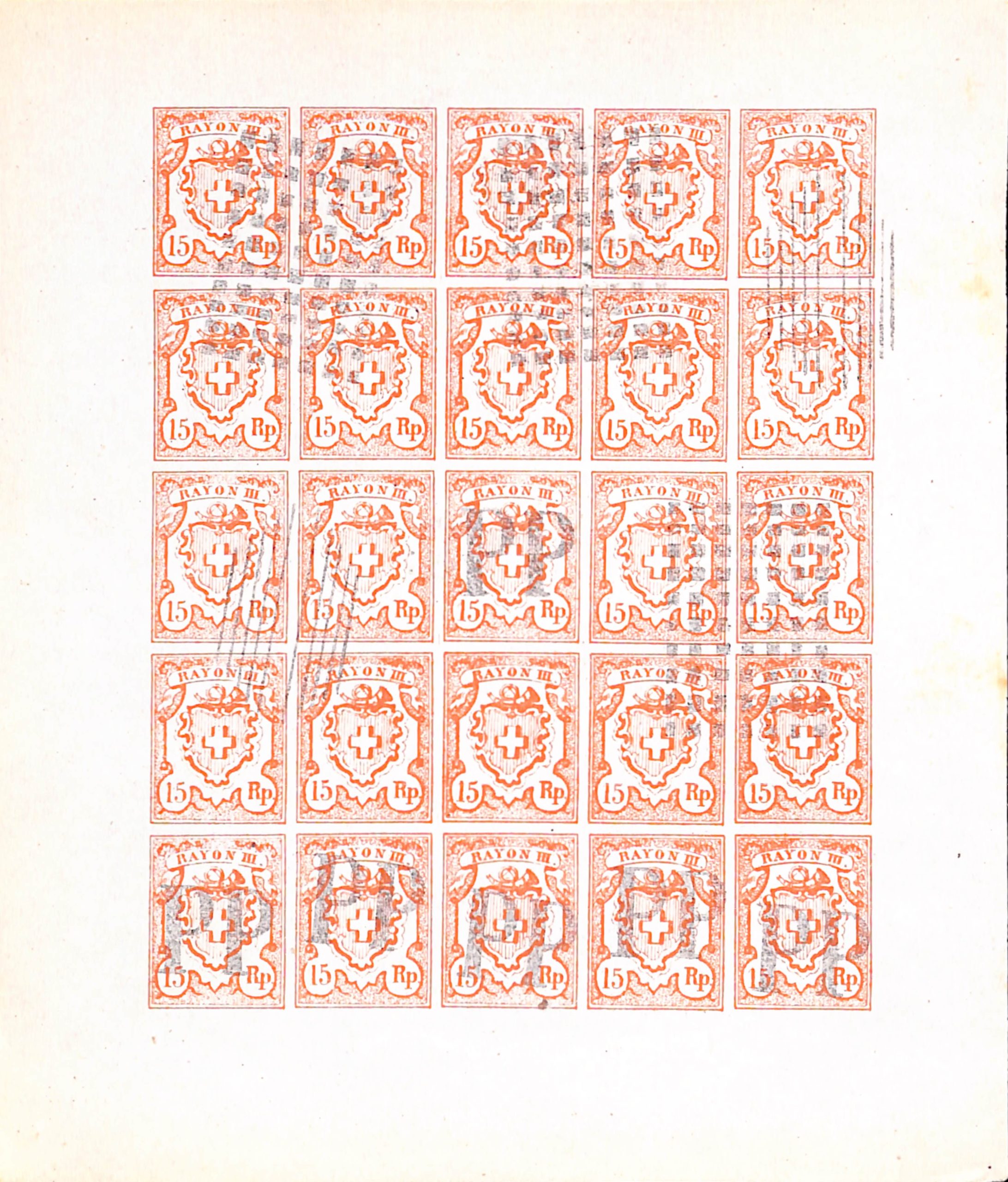 Switzerland - Spiro Forgeries 1852