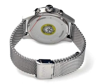 Hugo Boss 1513440 Men's Jet Silver Mesh Band Chronograph Watch