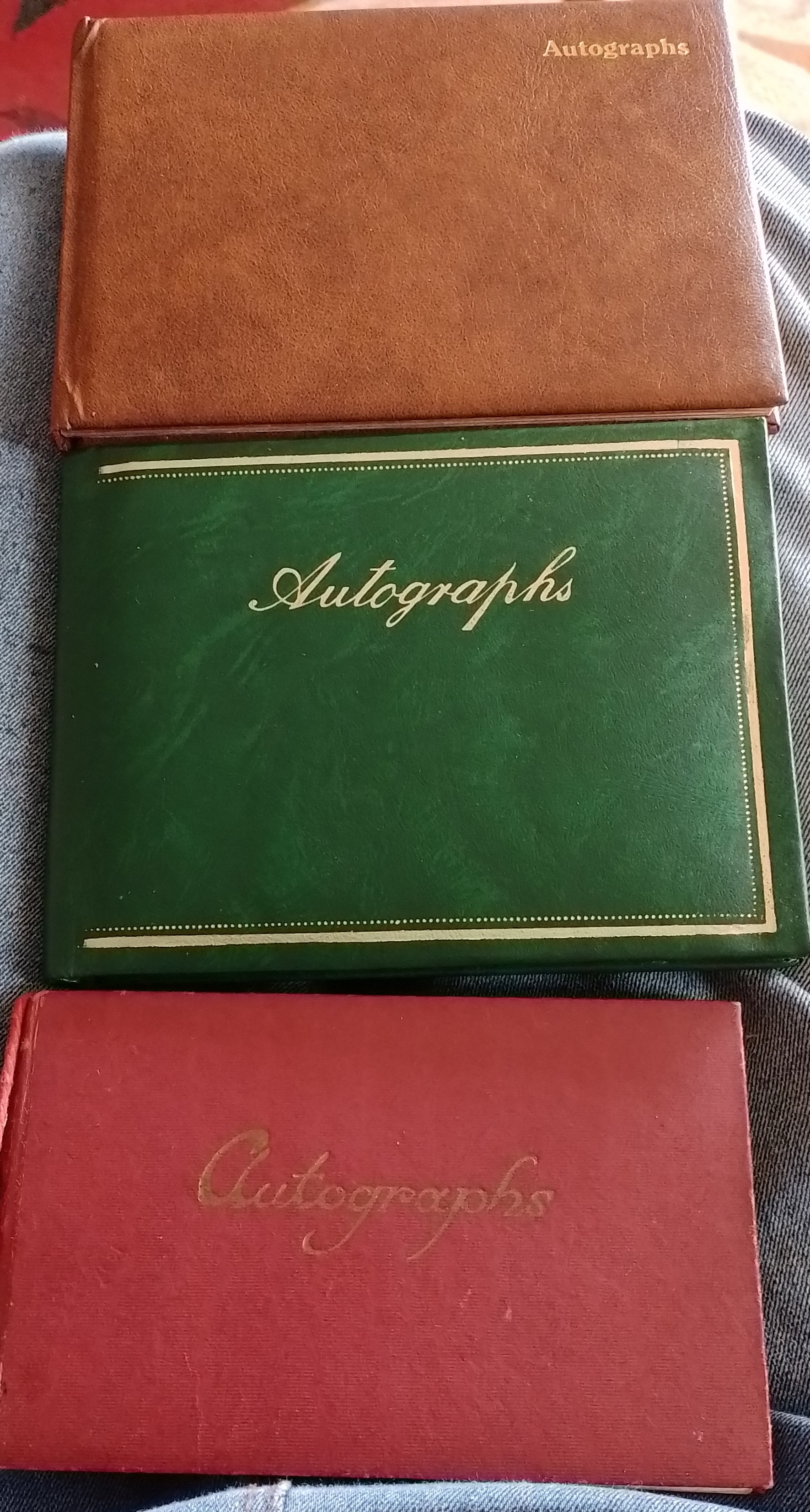Three Autograph Albums 1970- 80's