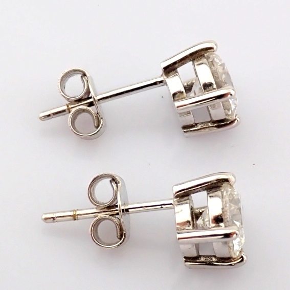 Round Cut Lab-Grown Diamond Earring - 1.89 Total Carat (MDI Certified)