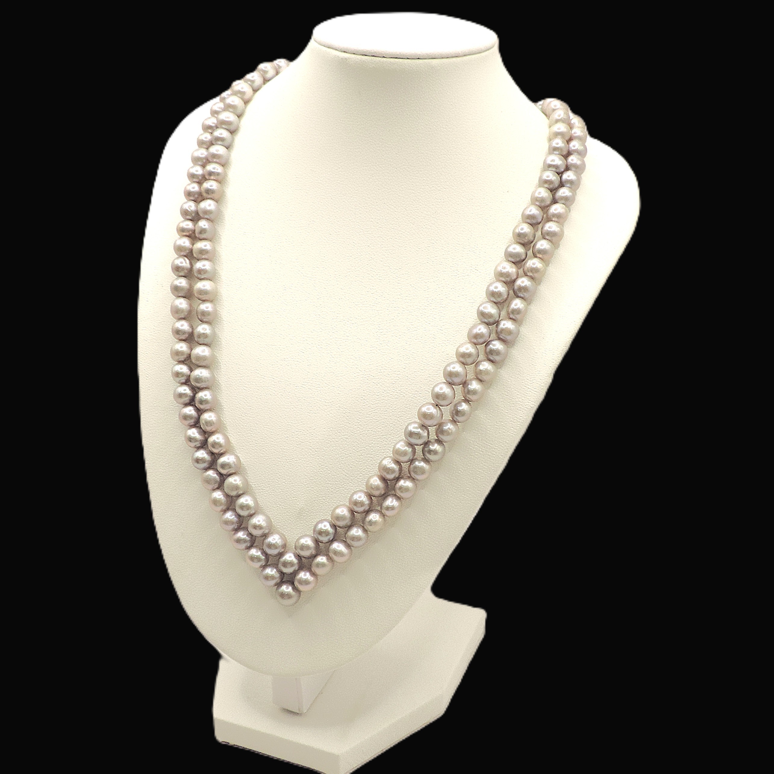 Freshwater Grey Cultured Pearl Necklace New With Gift Box RRP £235.00