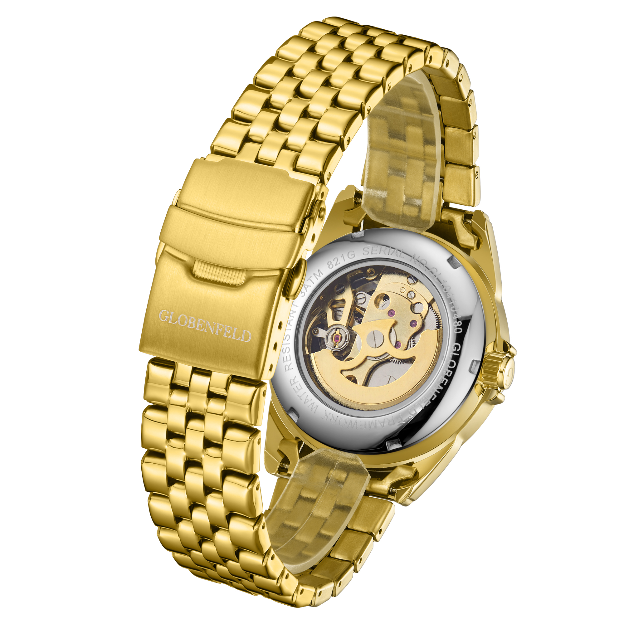 Hand Assembled Globenfeld Limited Edition Framework Automatic Gold - Free Delivery & 5 Year Warranty