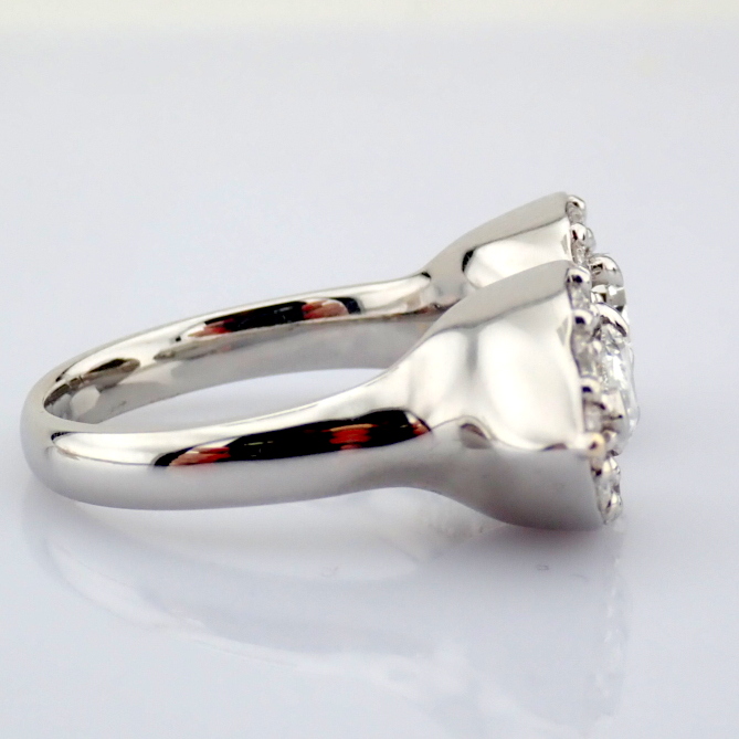 Pear Cut Lab-Grown Diamond Ring - 3.11 Total Carat (MDI Certified)