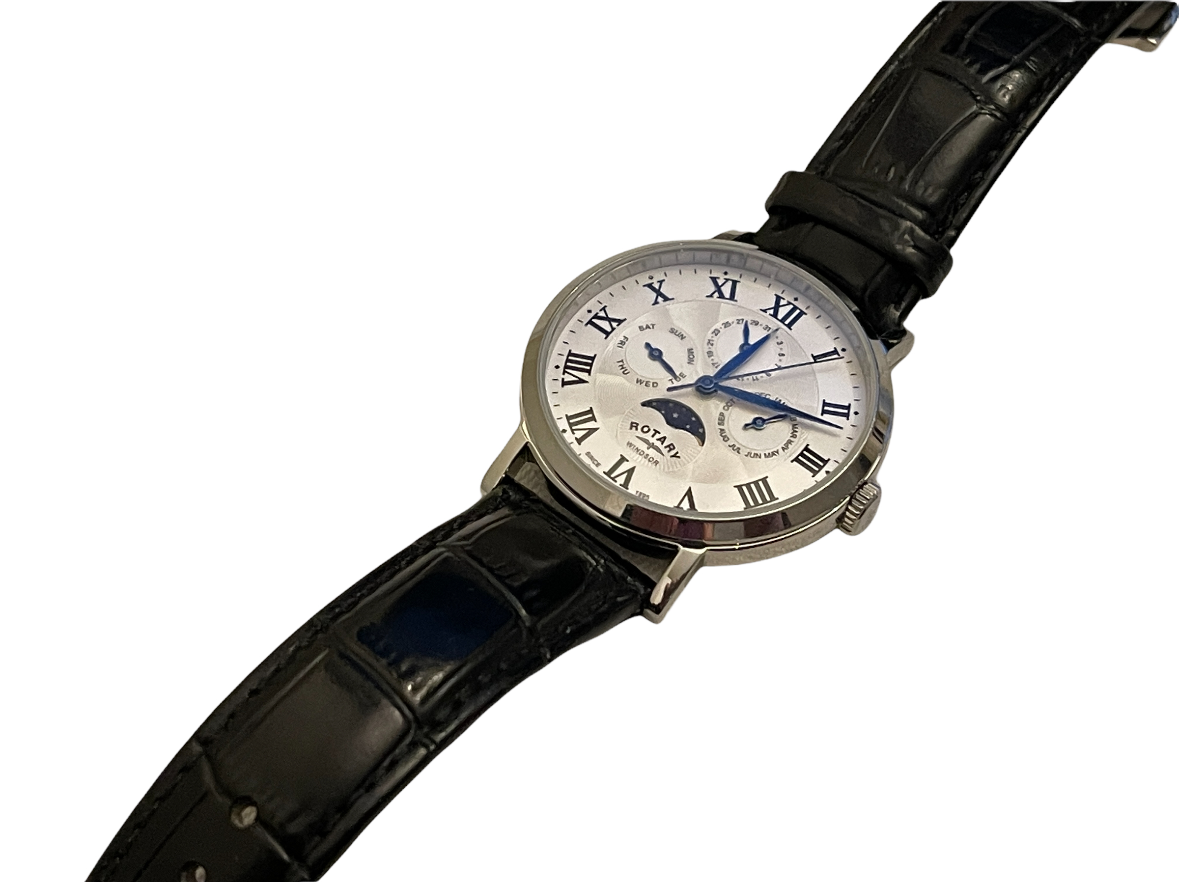 Fully Serviced Working Rotary Chronograph Gents Watch. Lost property From our Private Jet Charter.