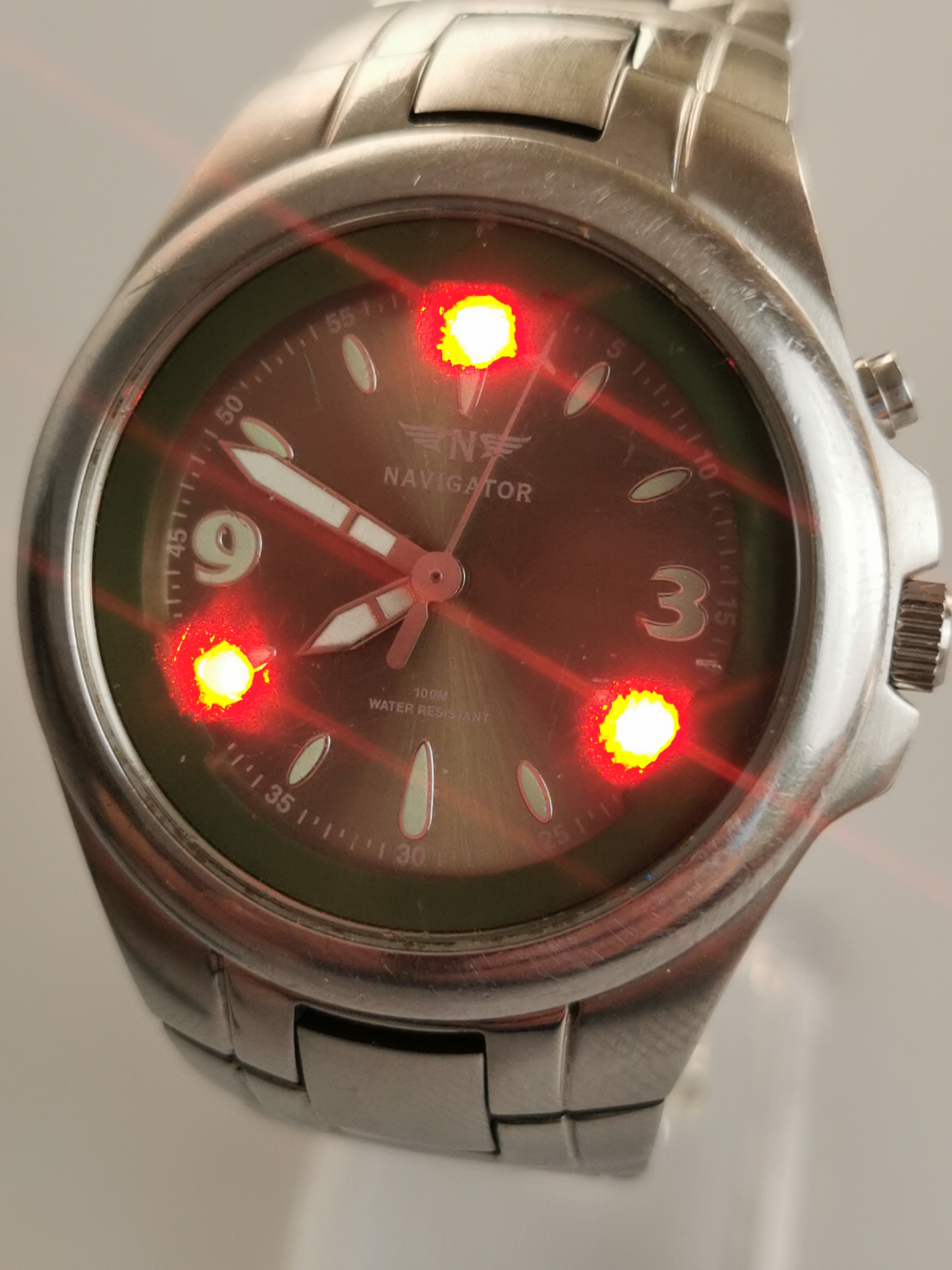 Vintage Navigator LED Light-Up Watch | Contech NV0003 |