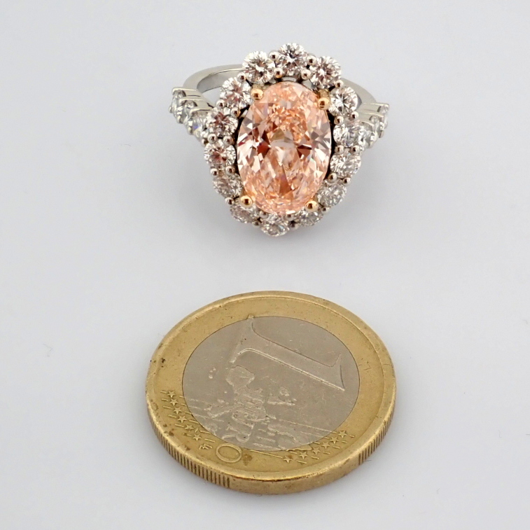 Oval Cut Lab-Grown Diamond Ring - 7.64 Total Carat (IGI Certified)