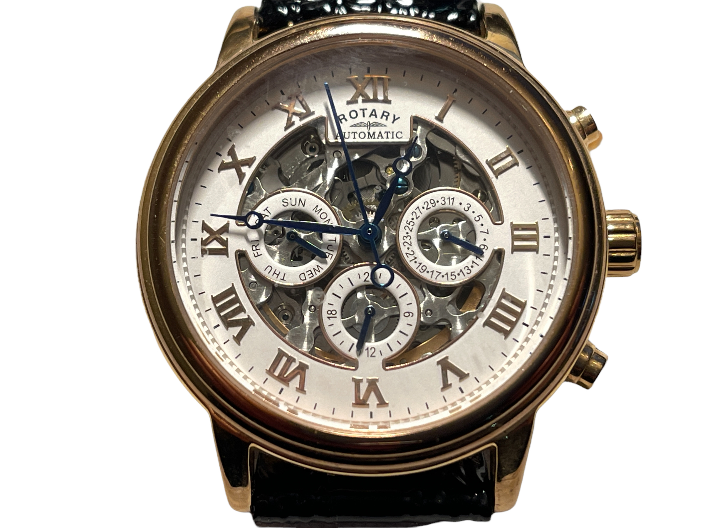 Lost property from our private jet charter mens skeleton automatic watch