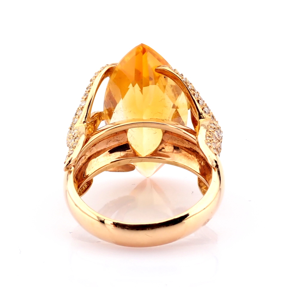 Natural Diamond 18K Rose/Pink Gold Ring