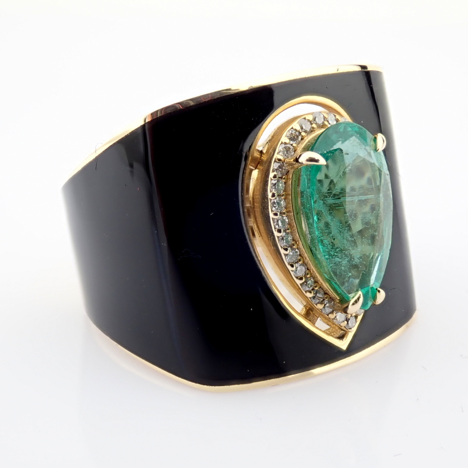 Natural Diamond 14K Yellow Gold Ring