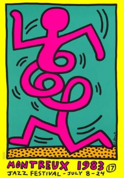 After Keith Haring Montreux Jazz Poster