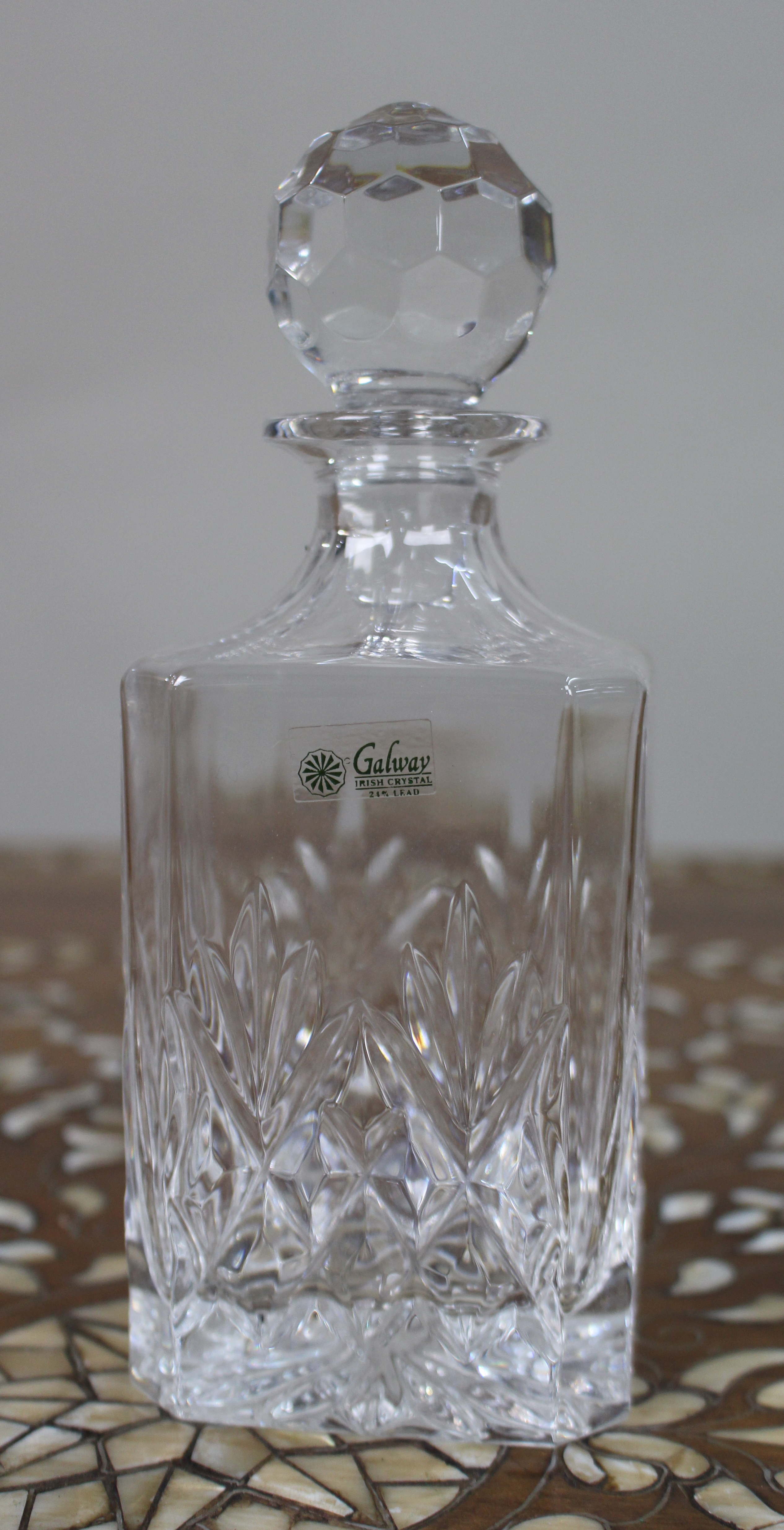 Galway Crystal Decanter & Tumblers Presentation Boxed