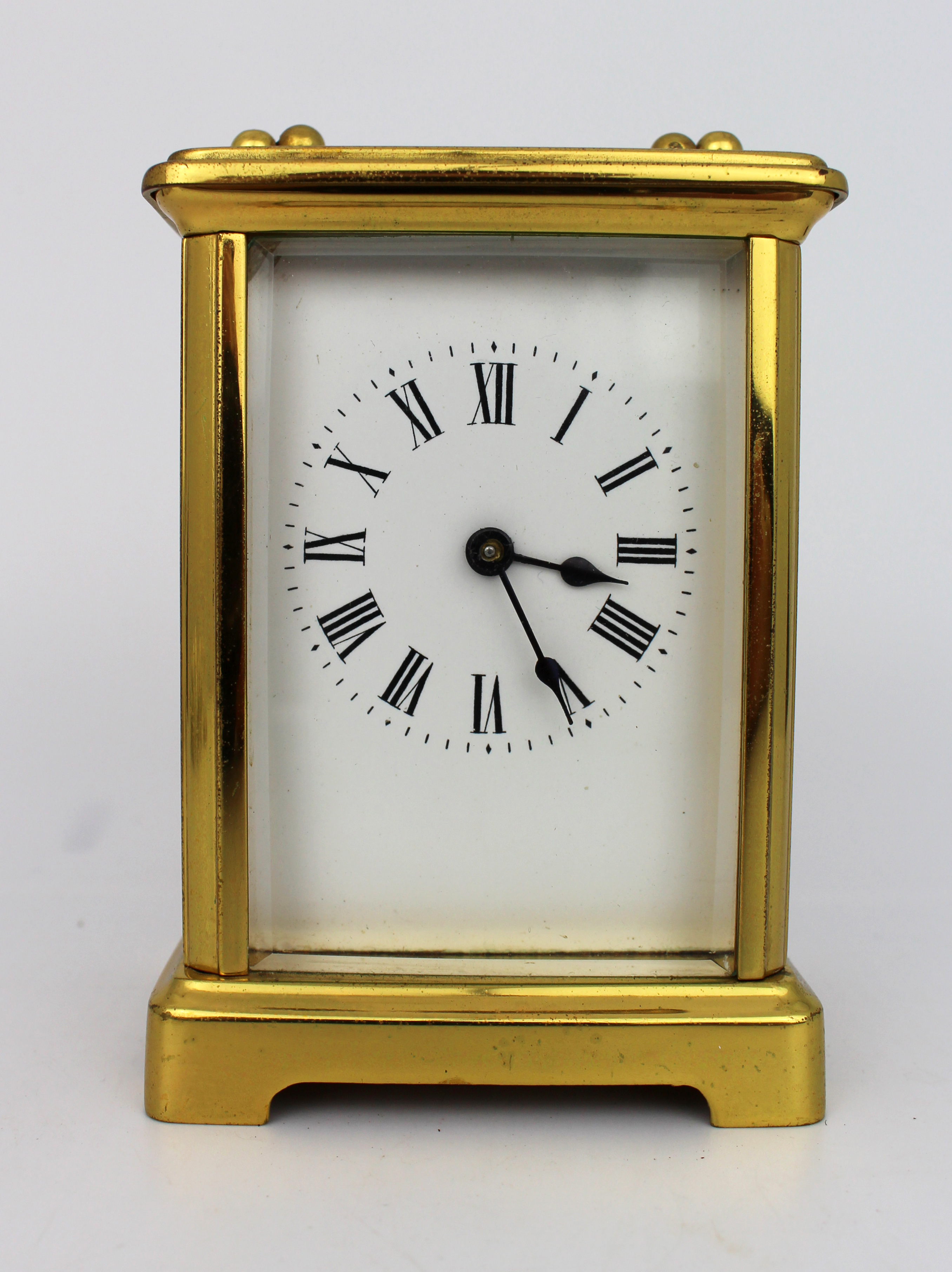 Edwardian Brass Carriage Clock Swiss Movement