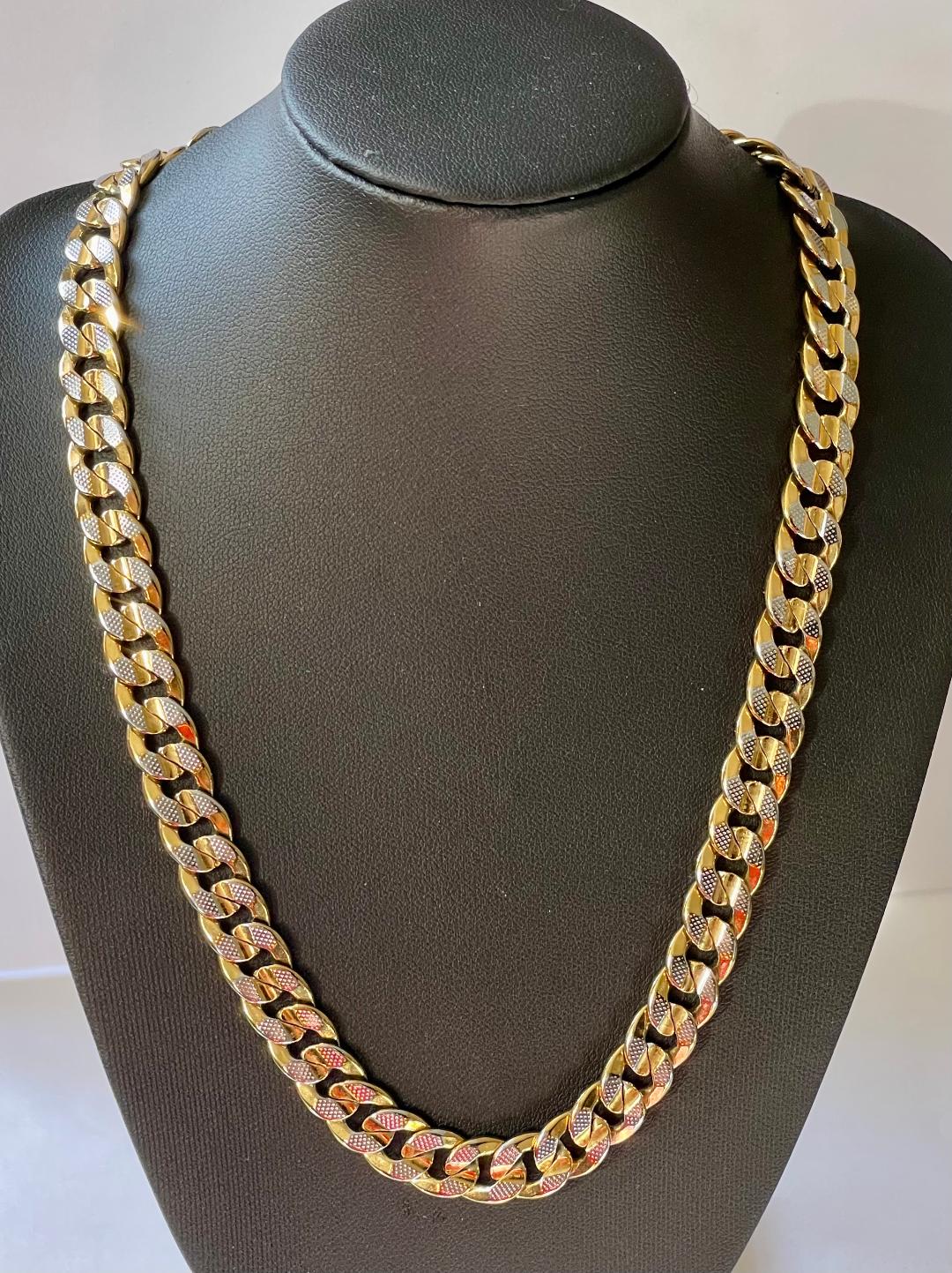 Vintage 18ct Gold & Silver Plated Chain