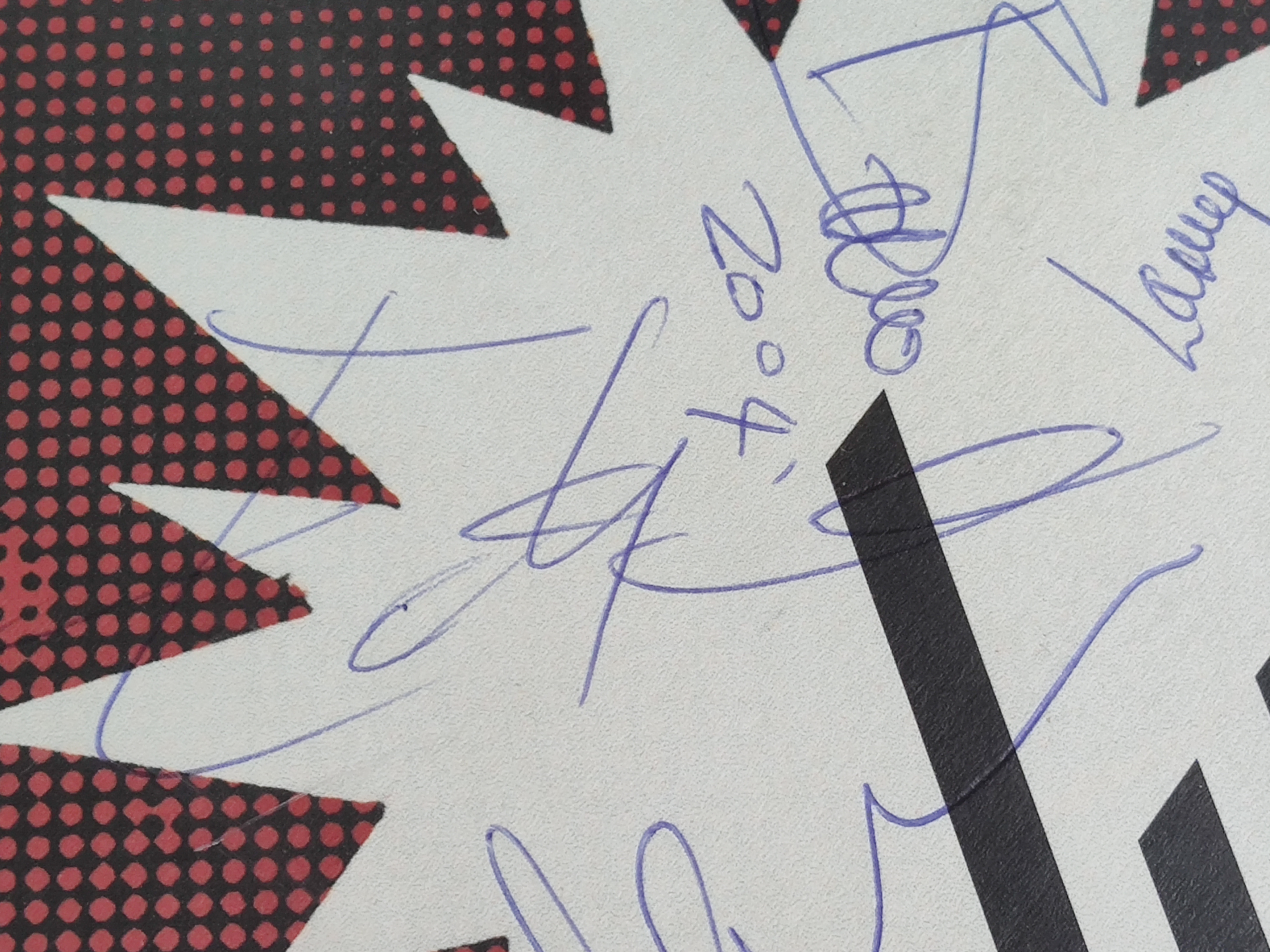 U2 – Vertigo Famed Vinyl Record – Autographed by – Bono, The Edge, Larry Mullen and Adam Clayton.
