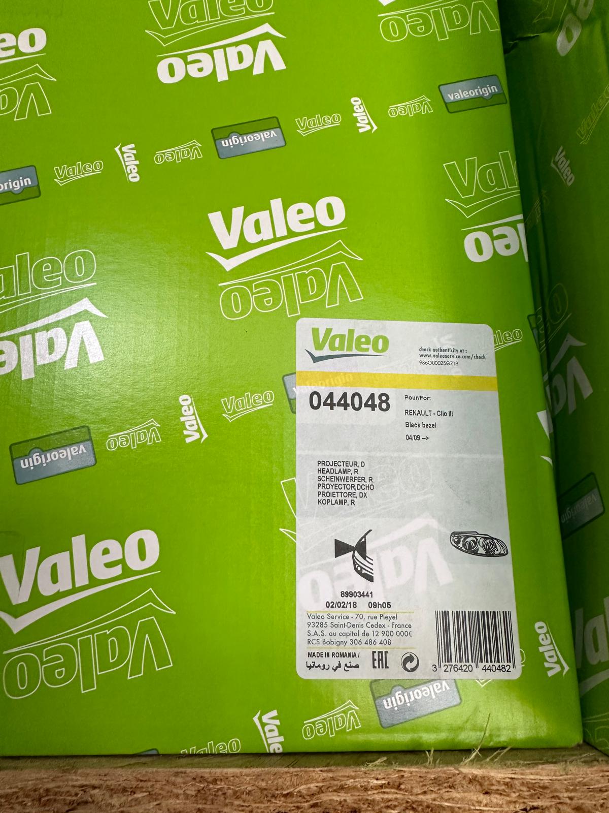 Pallets of 9 Headlights Valeo 044048 Brand New RRP £1000 No Reserve